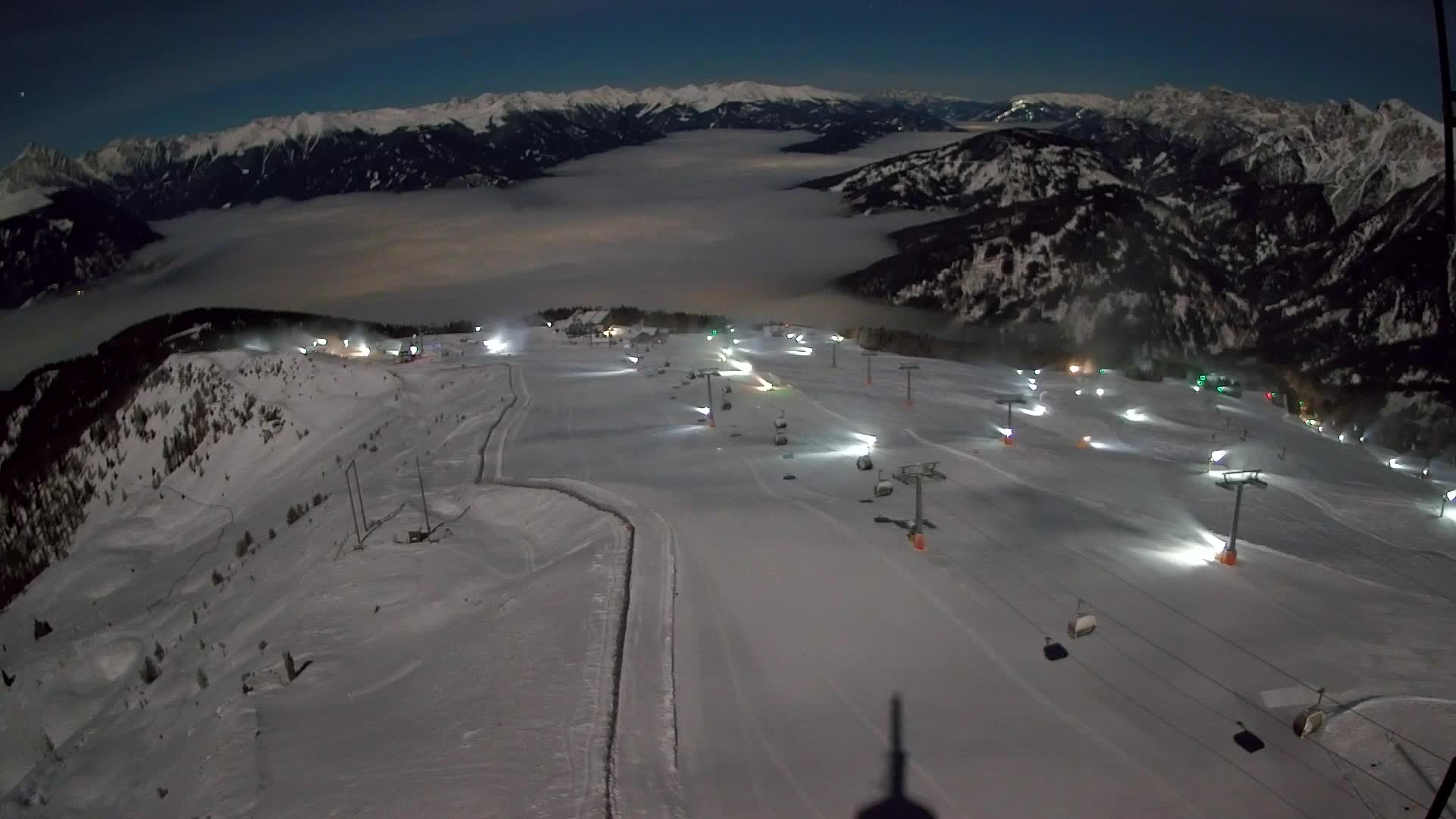 Kronplatz-Gipfel | Blick nach Olang – Valdaora