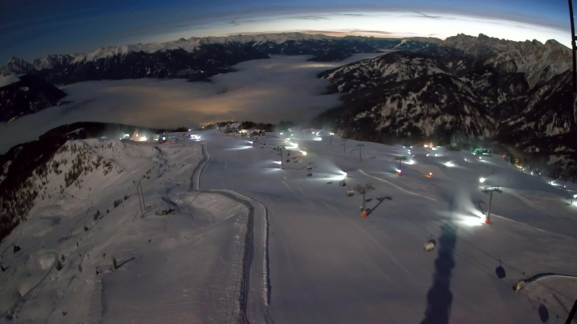 Kronplatz-Gipfel | Blick nach Olang – Valdaora