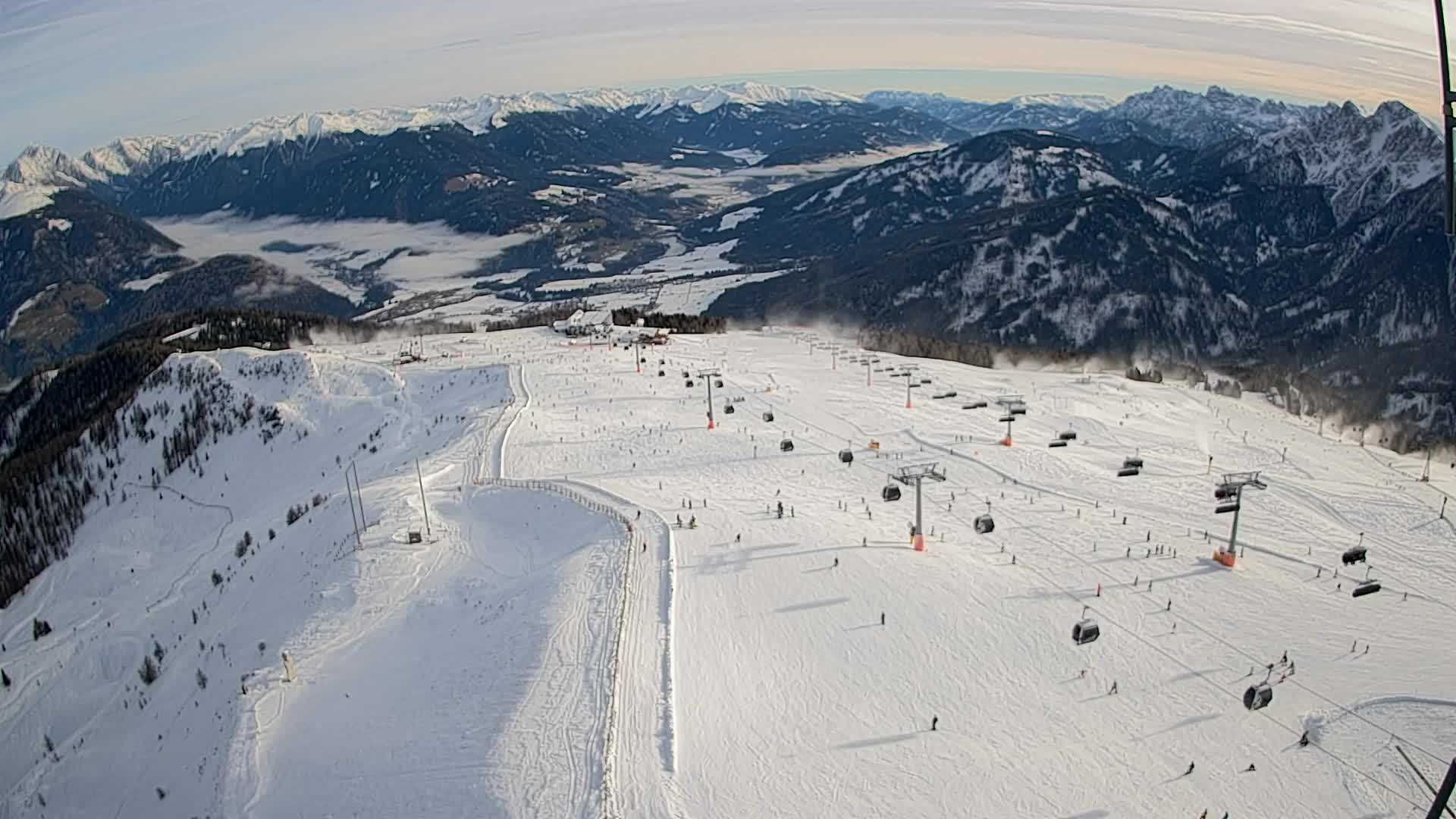 Kronplatz-Gipfel | Blick nach Olang – Valdaora