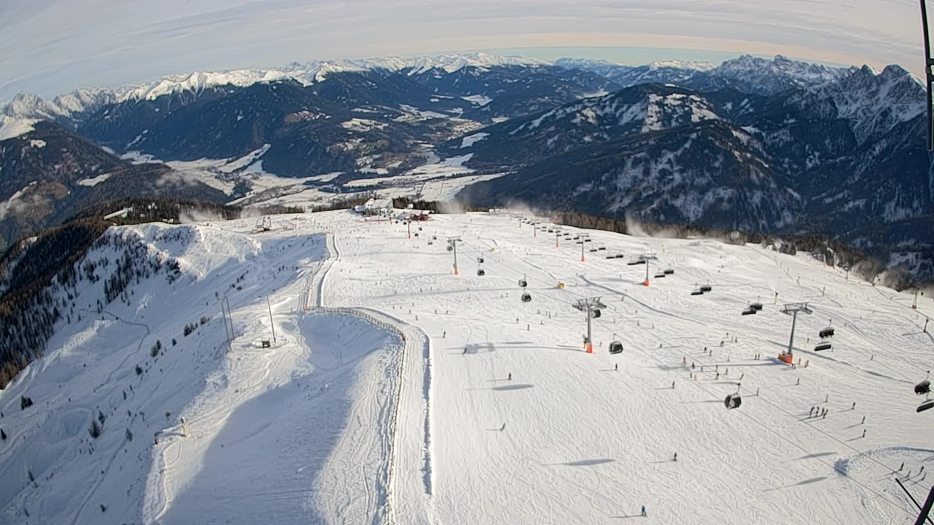 Kronplatz-Gipfel | Blick nach Olang – Valdaora