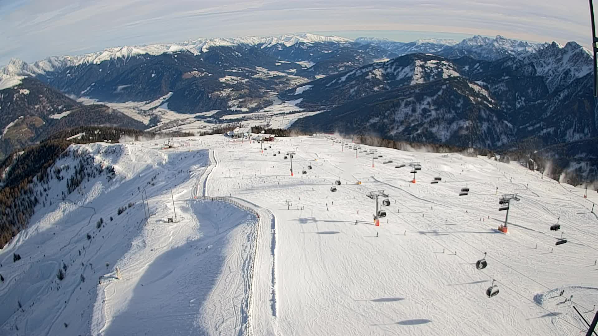 Kronplatz-Gipfel | Blick nach Olang – Valdaora