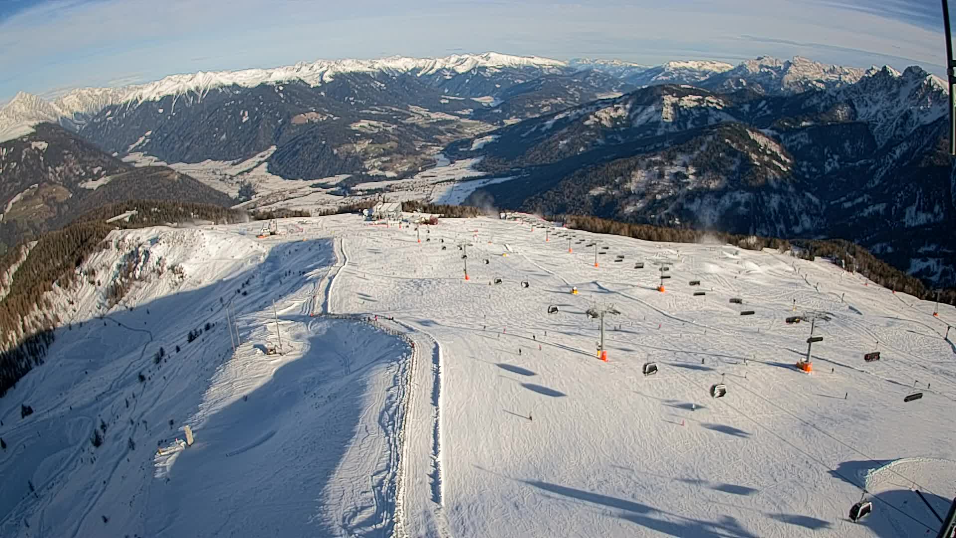 Kronplatz-Gipfel | Blick nach Olang – Valdaora
