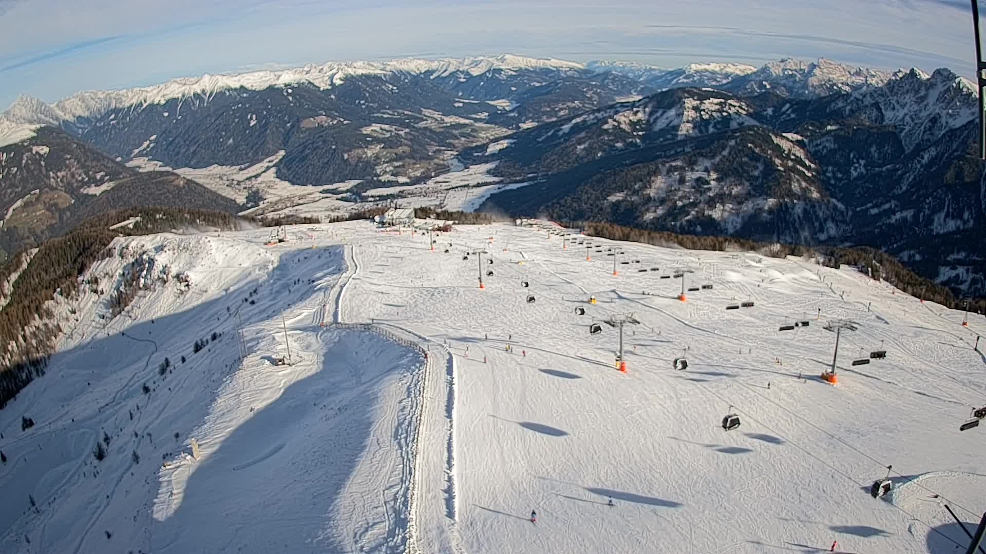 Kronplatz-Gipfel | Blick nach Olang – Valdaora