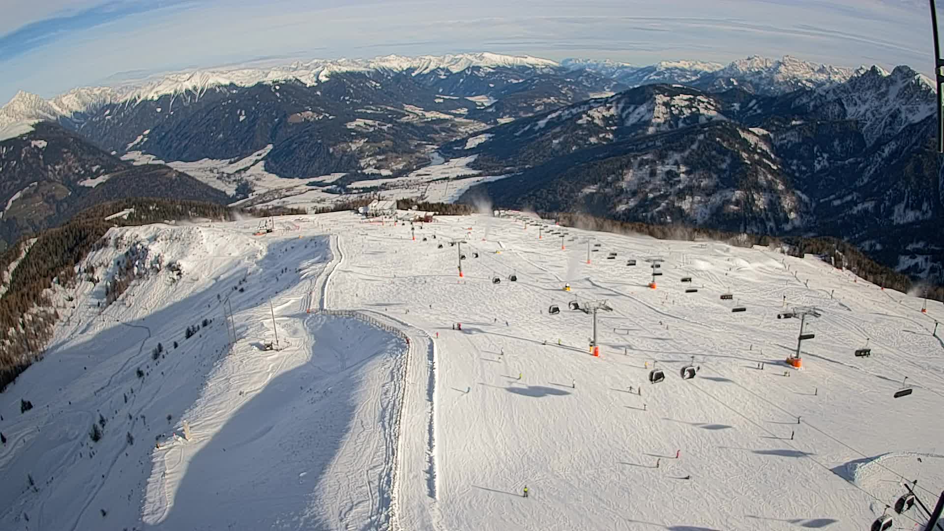 Kronplatz-Gipfel | Blick nach Olang – Valdaora