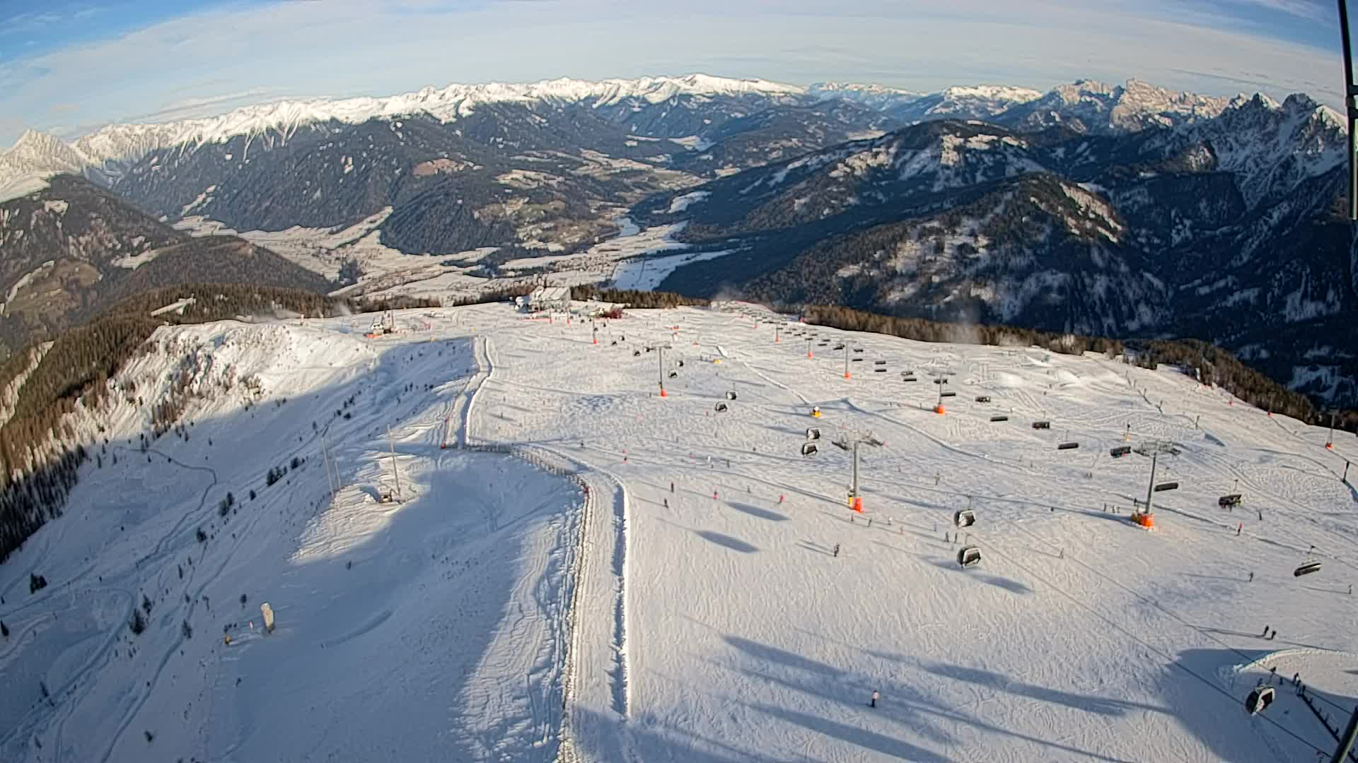 Kronplatz-Gipfel | Blick nach Olang – Valdaora