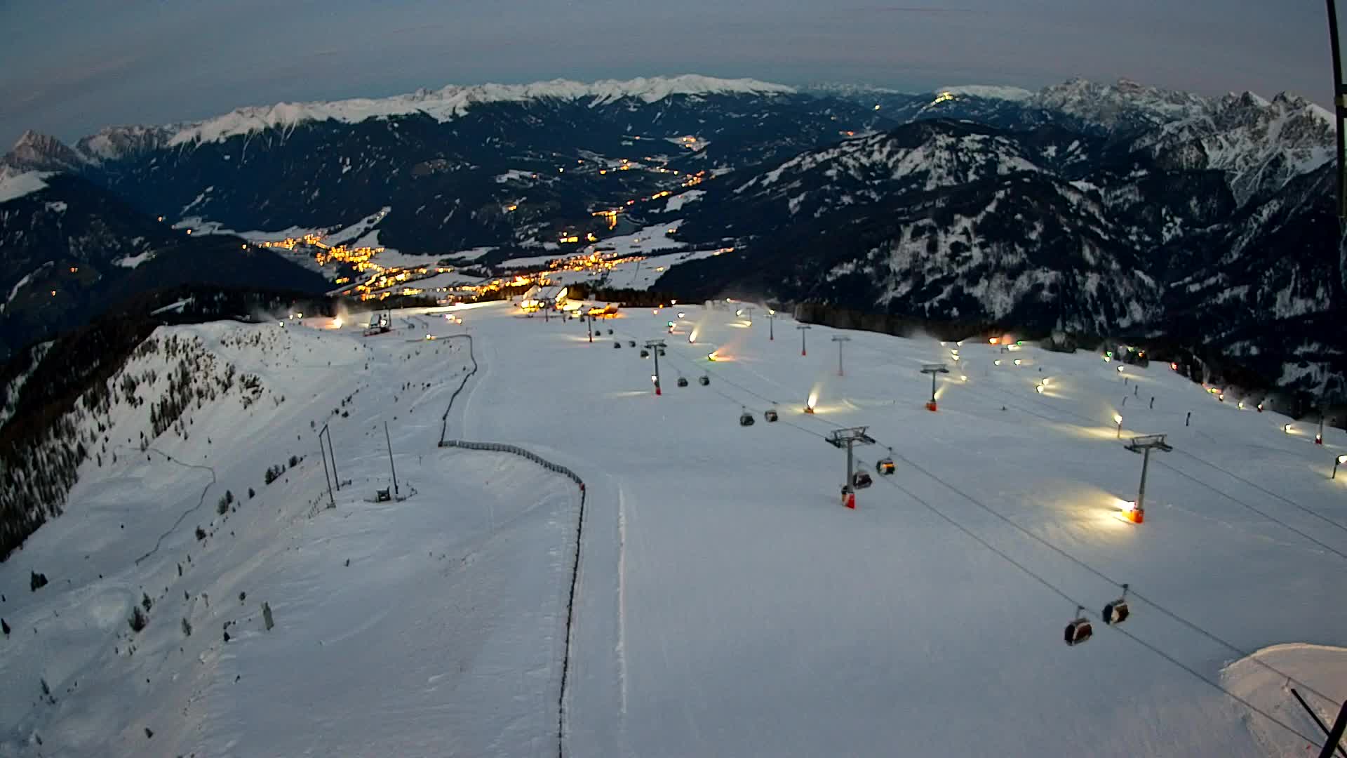 Kronplatz-Gipfel | Blick nach Olang – Valdaora