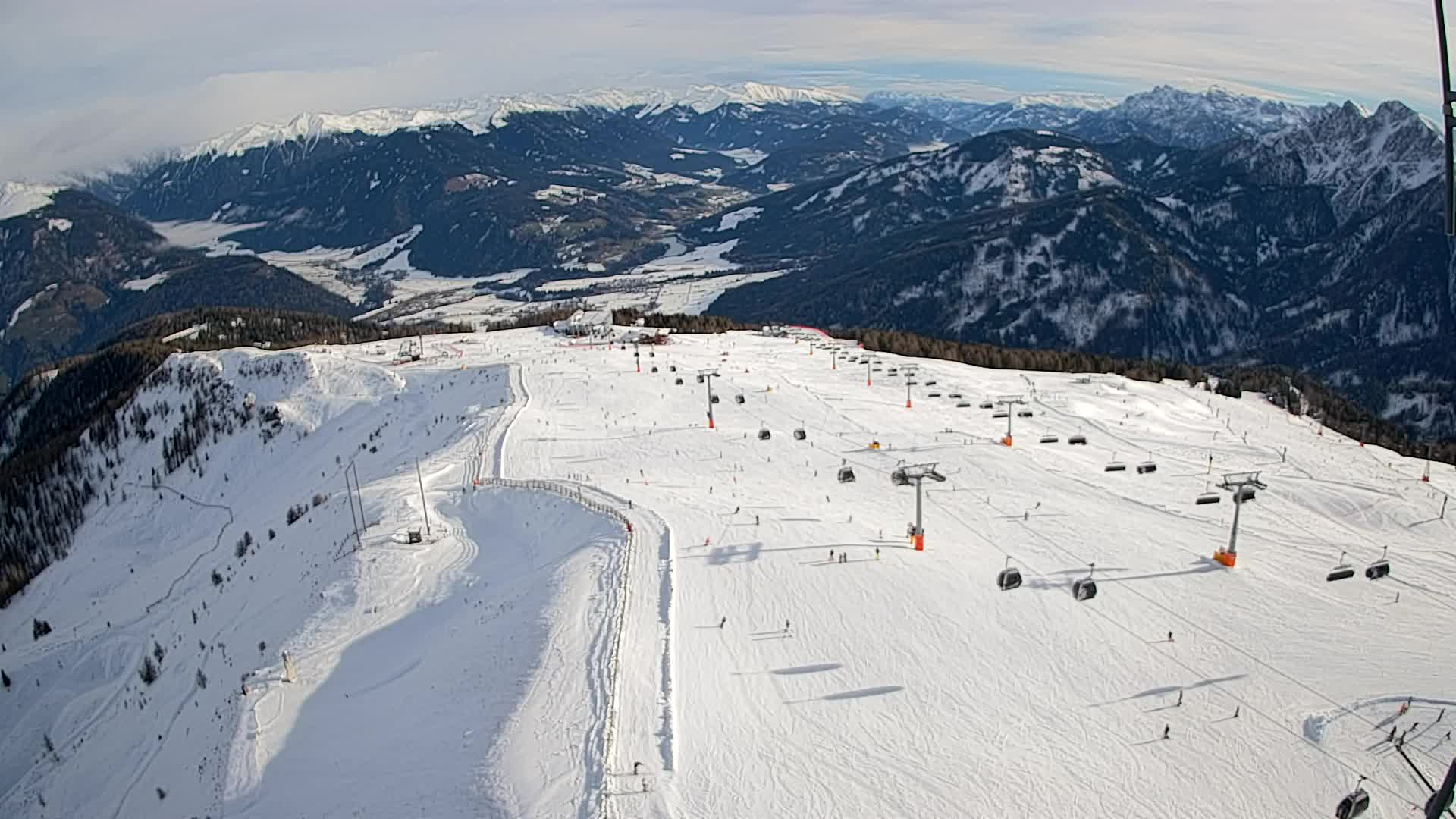 Kronplatz-Gipfel | Blick nach Olang – Valdaora