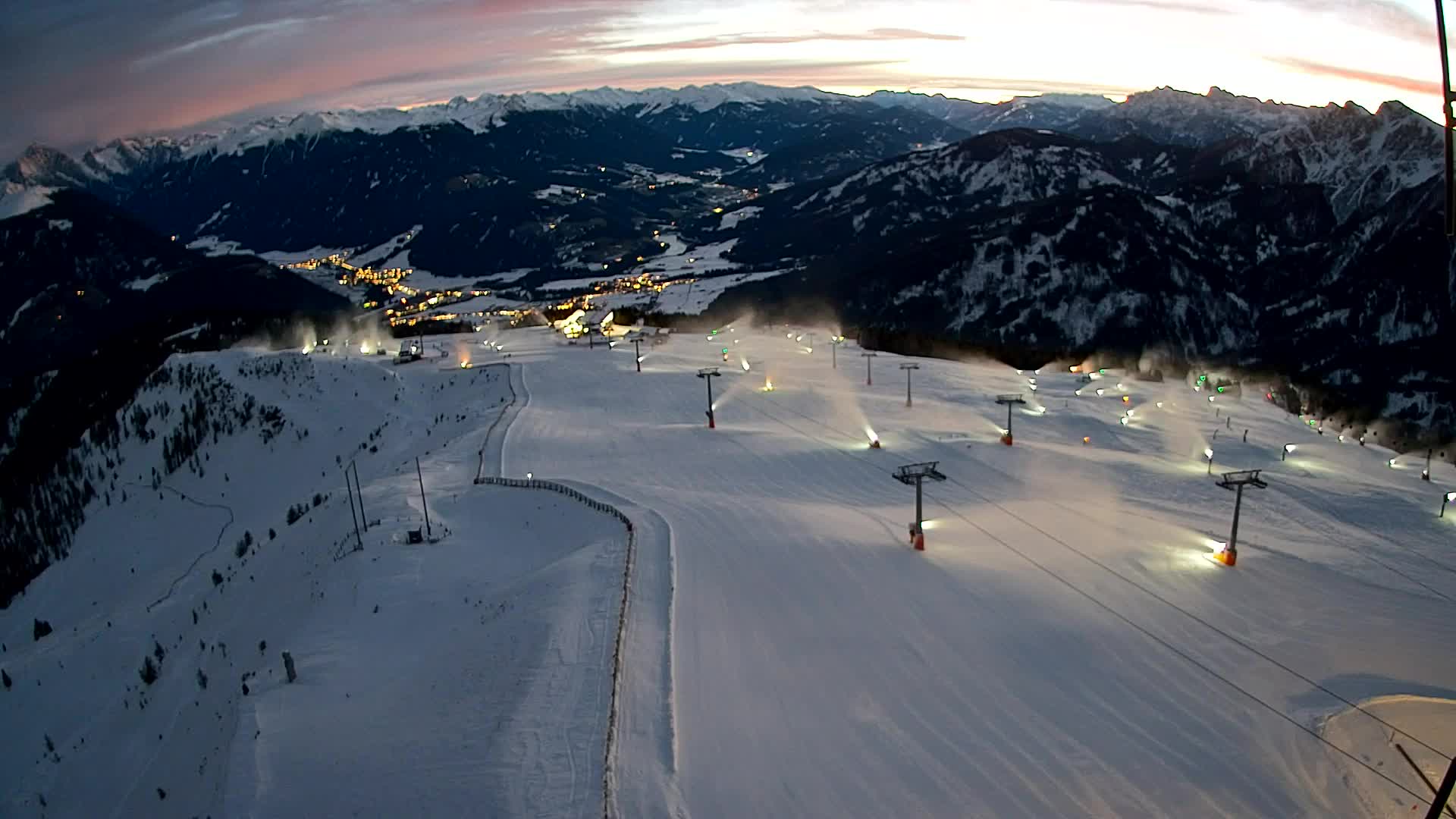 Kronplatz-Gipfel | Blick nach Olang – Valdaora