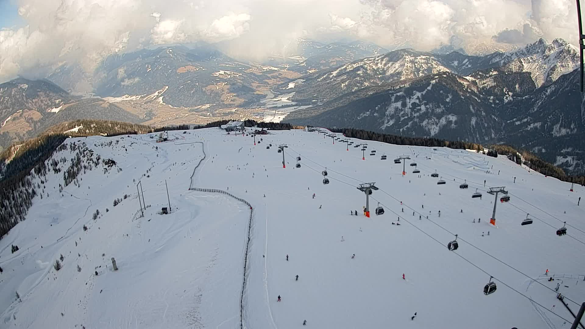 Kronplatz-Gipfel | Blick nach Olang – Valdaora
