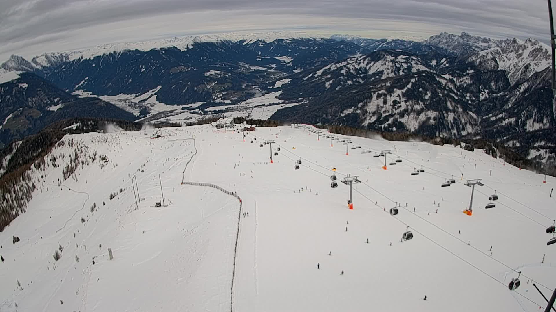 Kronplatz-Gipfel | Blick nach Olang – Valdaora