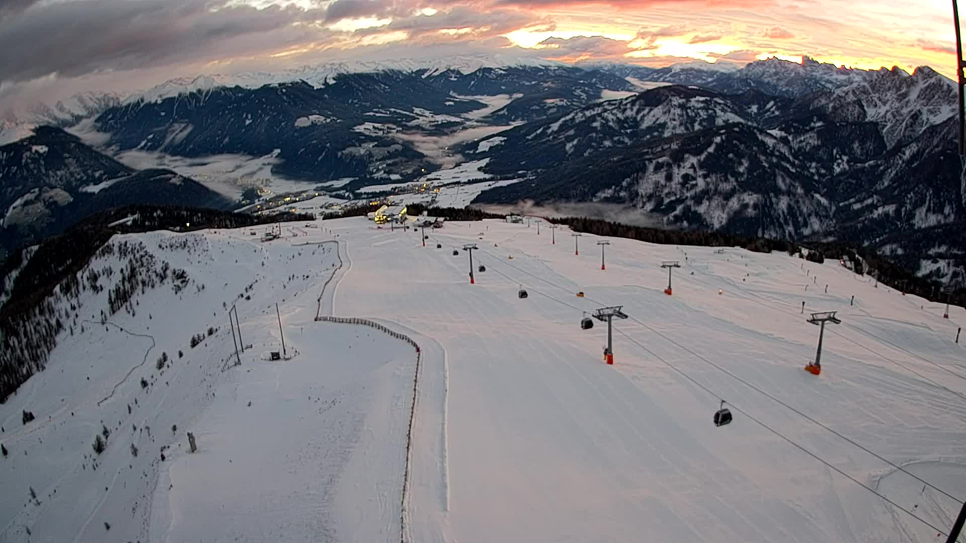 Kronplatz-Gipfel | Blick nach Olang – Valdaora