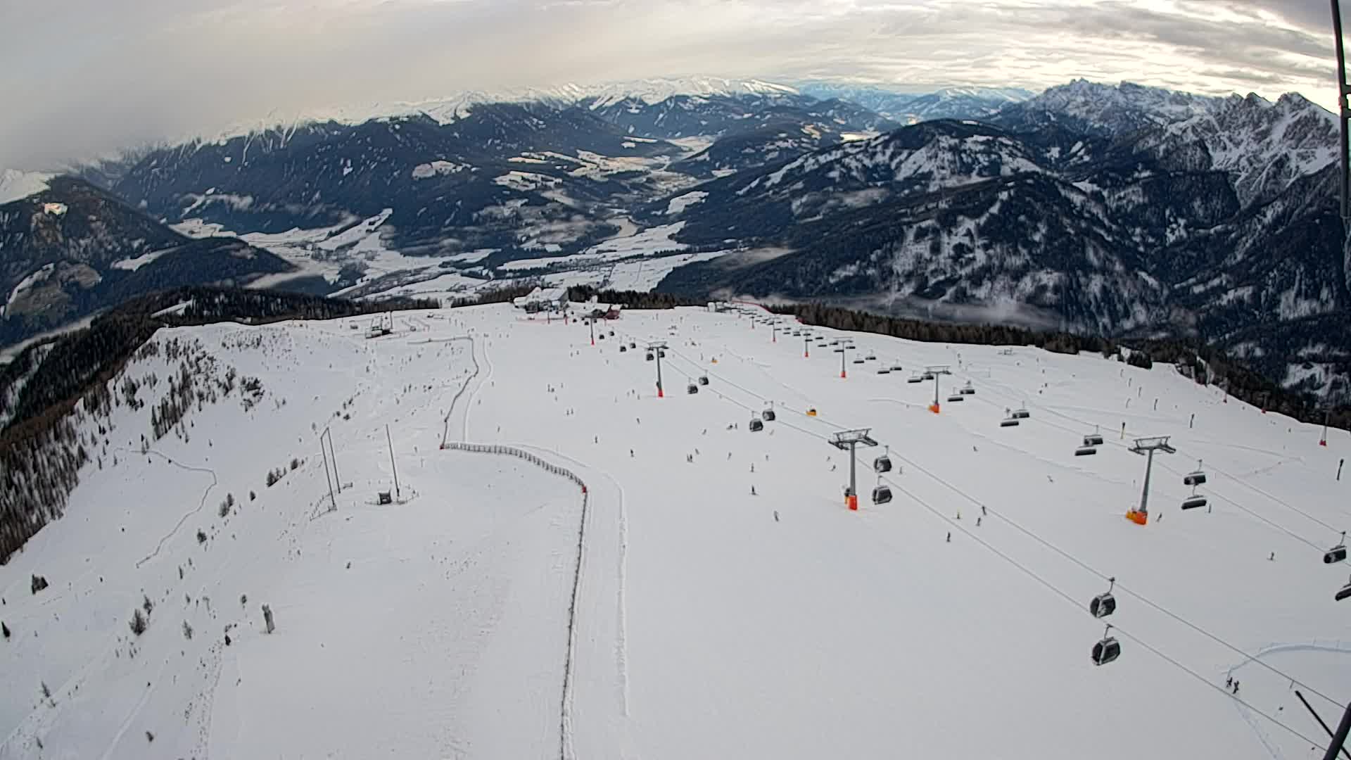 Kronplatz-Gipfel | Blick nach Olang – Valdaora