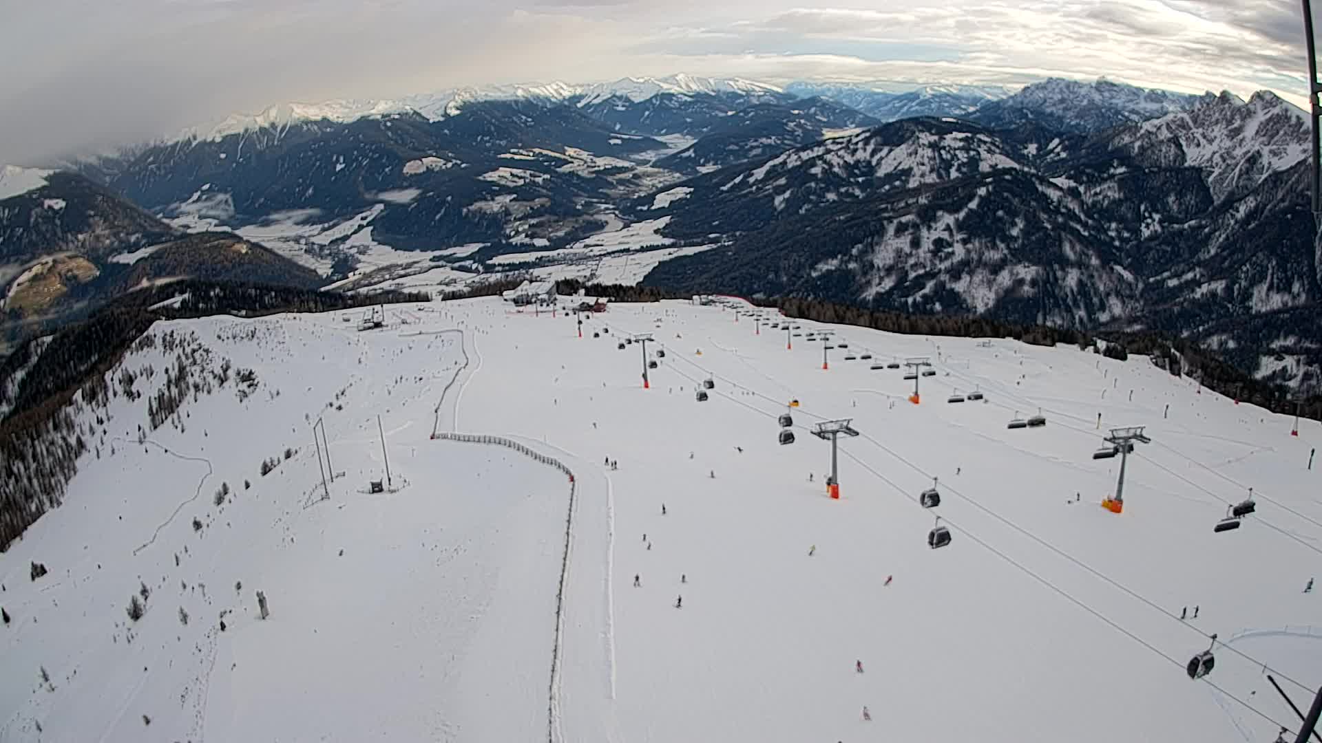 Kronplatz-Gipfel | Blick nach Olang – Valdaora