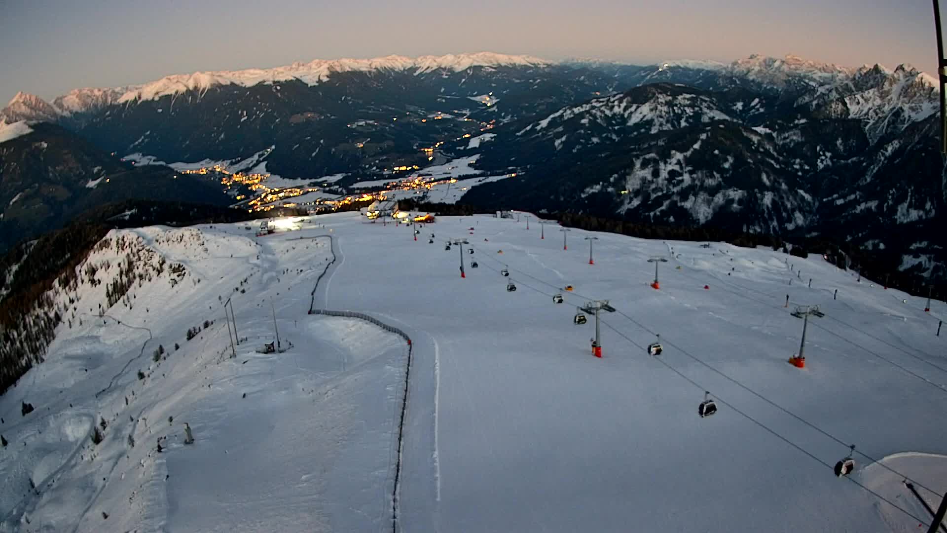 Kronplatz-Gipfel | Blick nach Olang – Valdaora