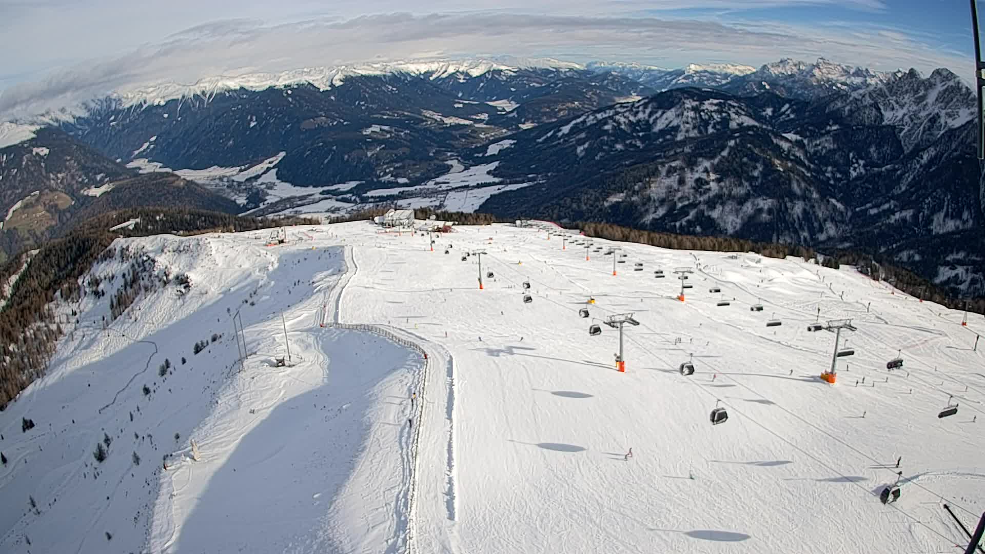 Kronplatz vrh | pogled na Valdaora – Olang