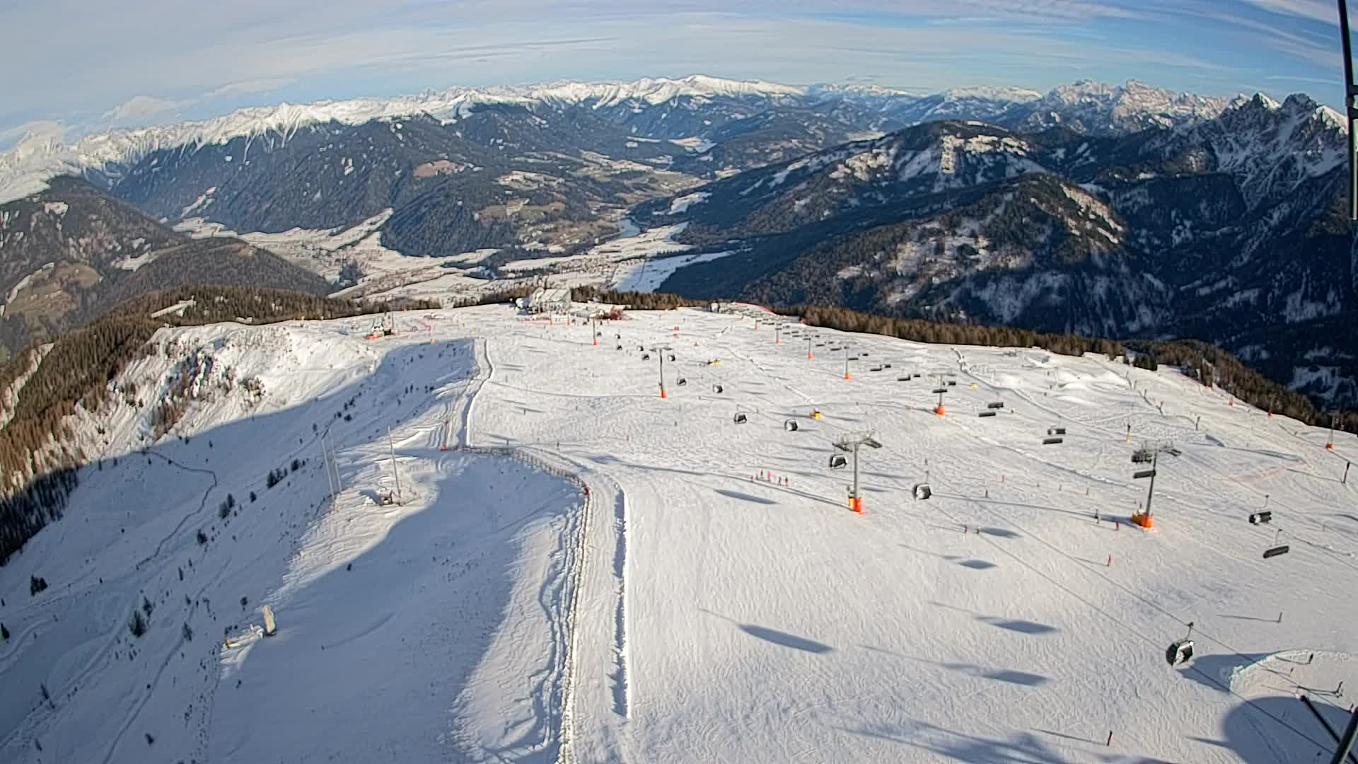 Kronplatz-Gipfel | Blick nach Olang – Valdaora