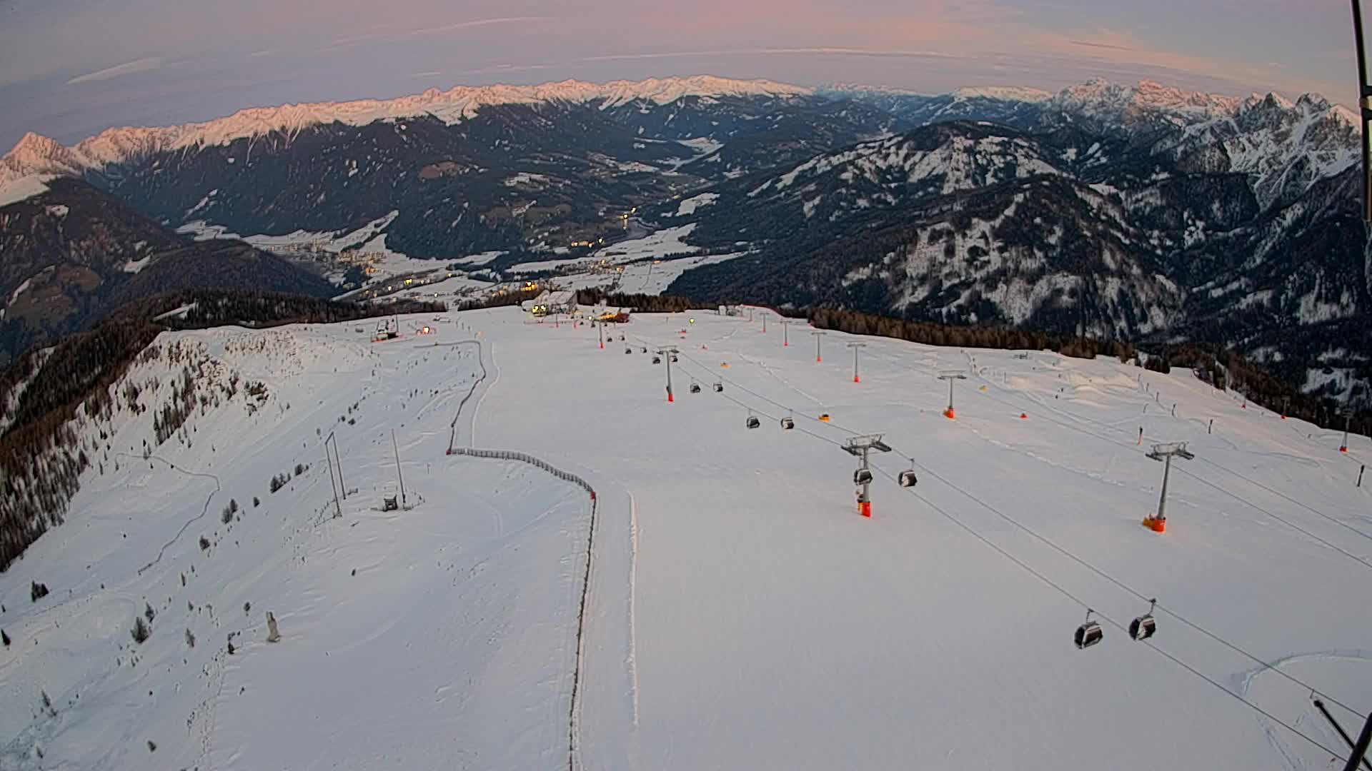 Kronplatz-Gipfel | Blick nach Olang – Valdaora