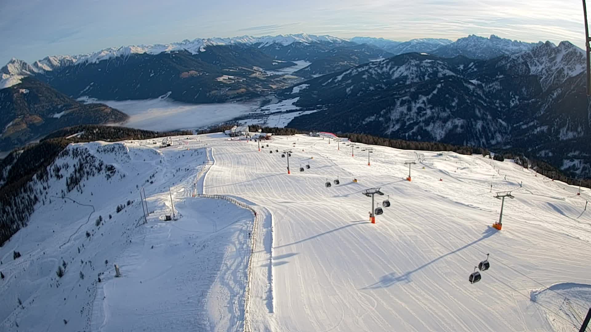 Kronplatz-Gipfel | Blick nach Olang – Valdaora