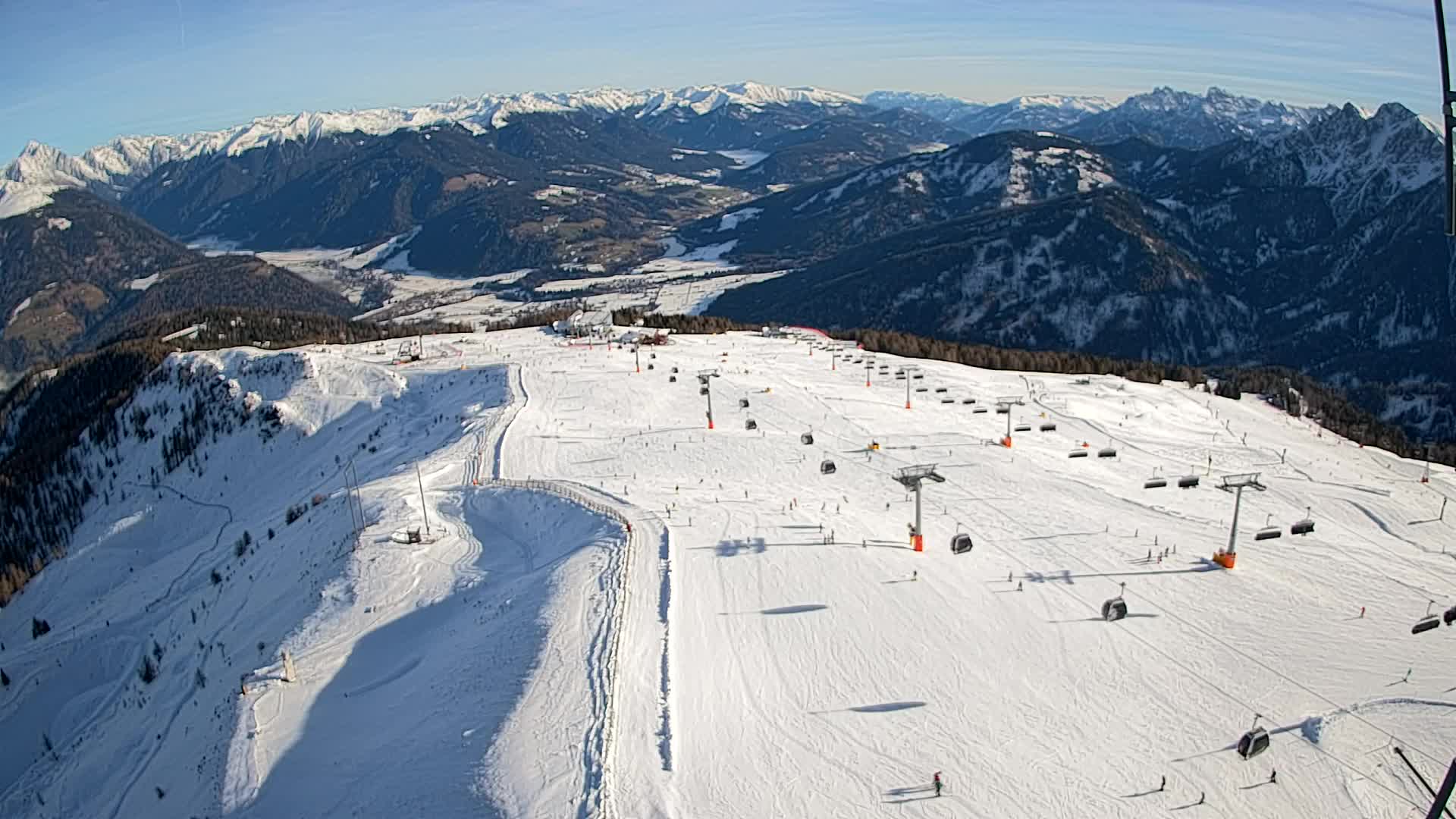 Kronplatz-Gipfel | Blick nach Olang – Valdaora