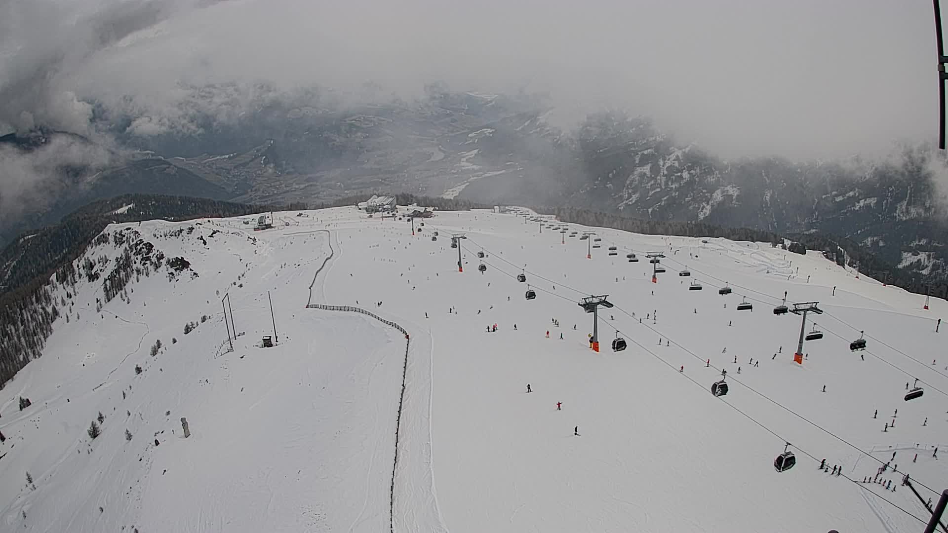 Kronplatz-Gipfel | Blick nach Olang – Valdaora
