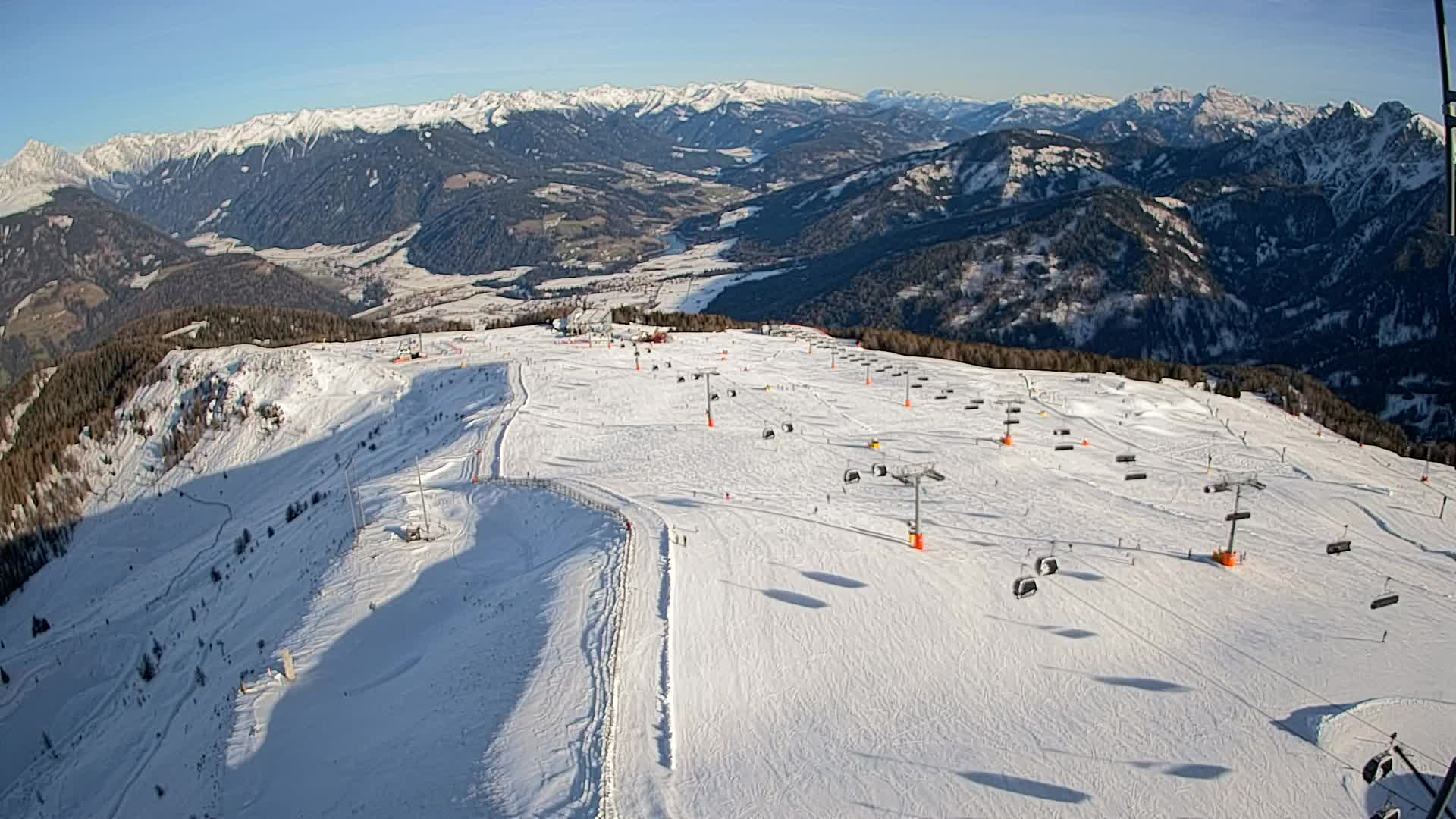 Kronplatz-Gipfel | Blick nach Olang – Valdaora