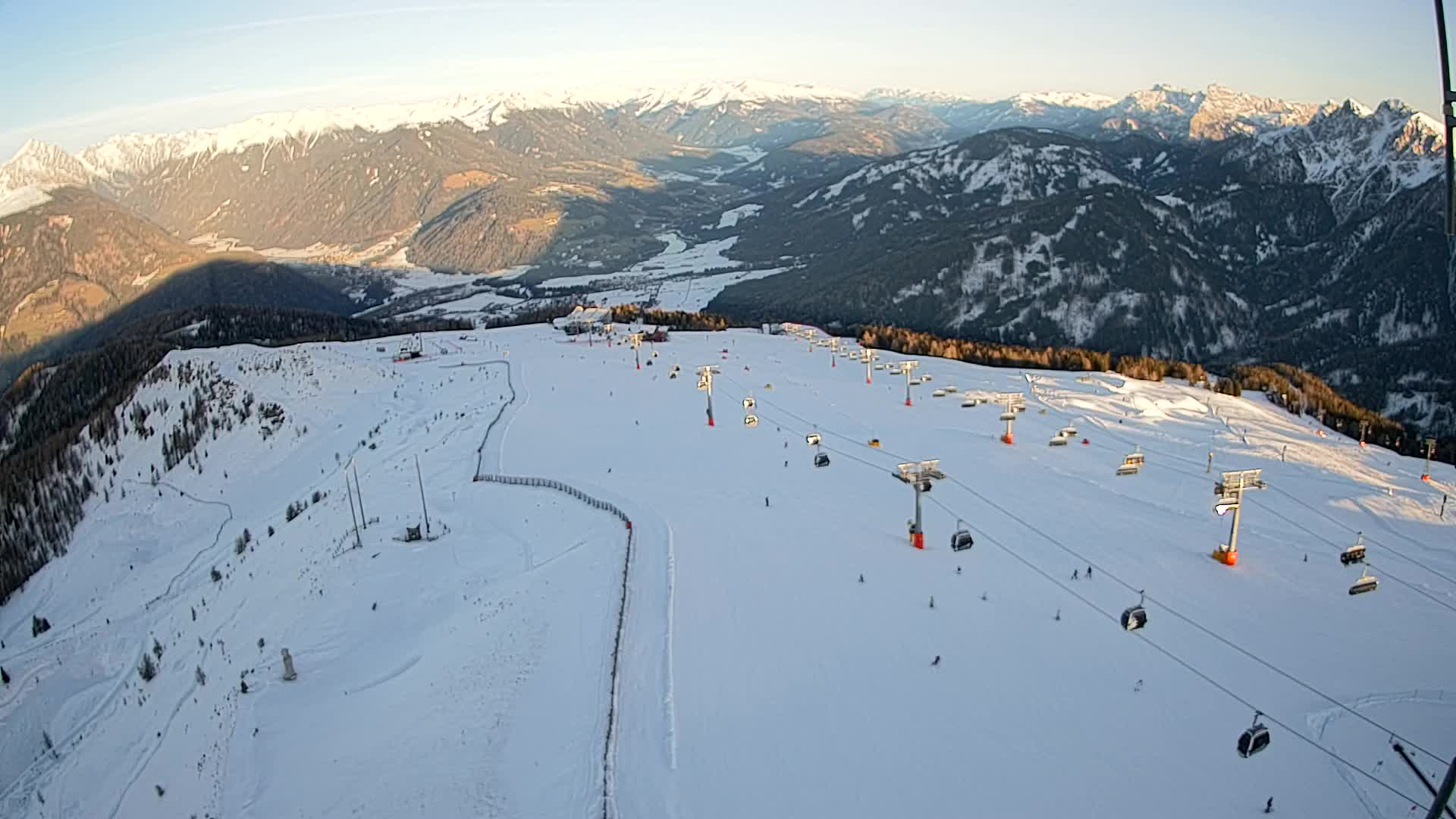 Kronplatz-Gipfel | Blick nach Olang – Valdaora