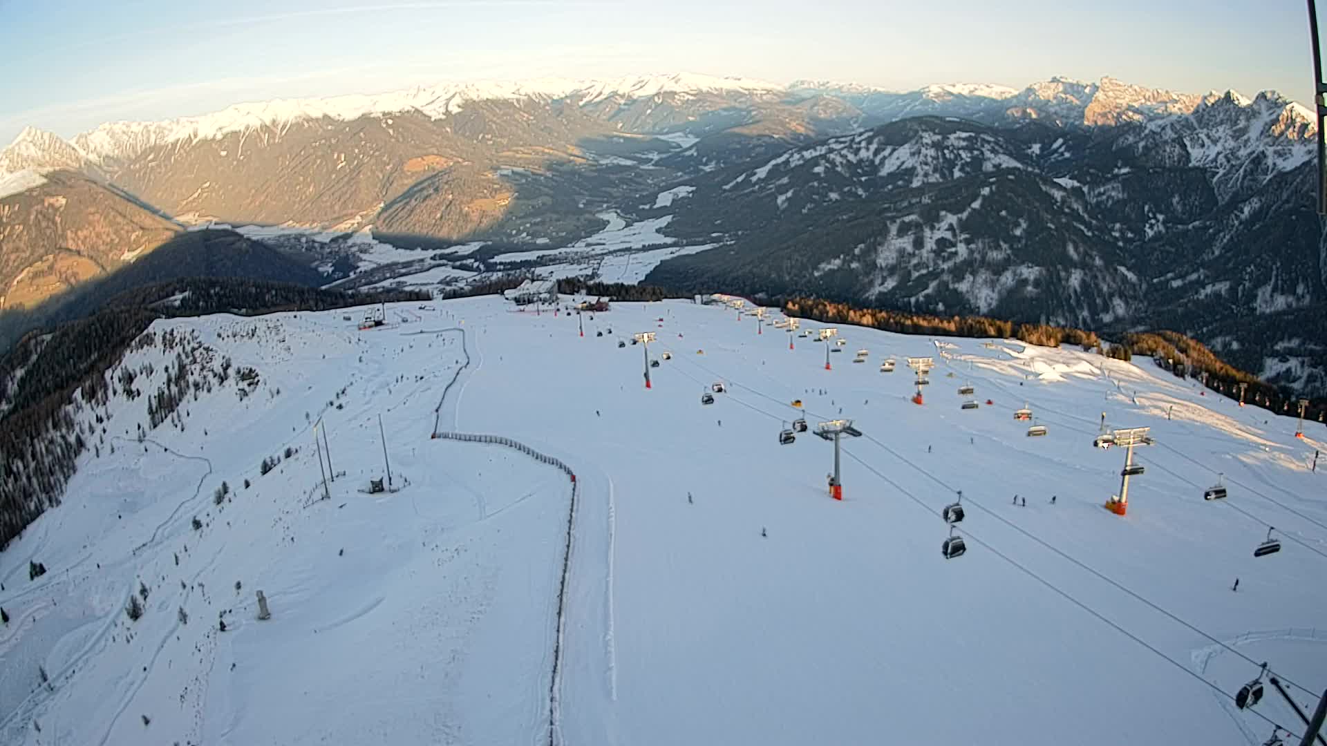 Kronplatz-Gipfel | Blick nach Olang – Valdaora