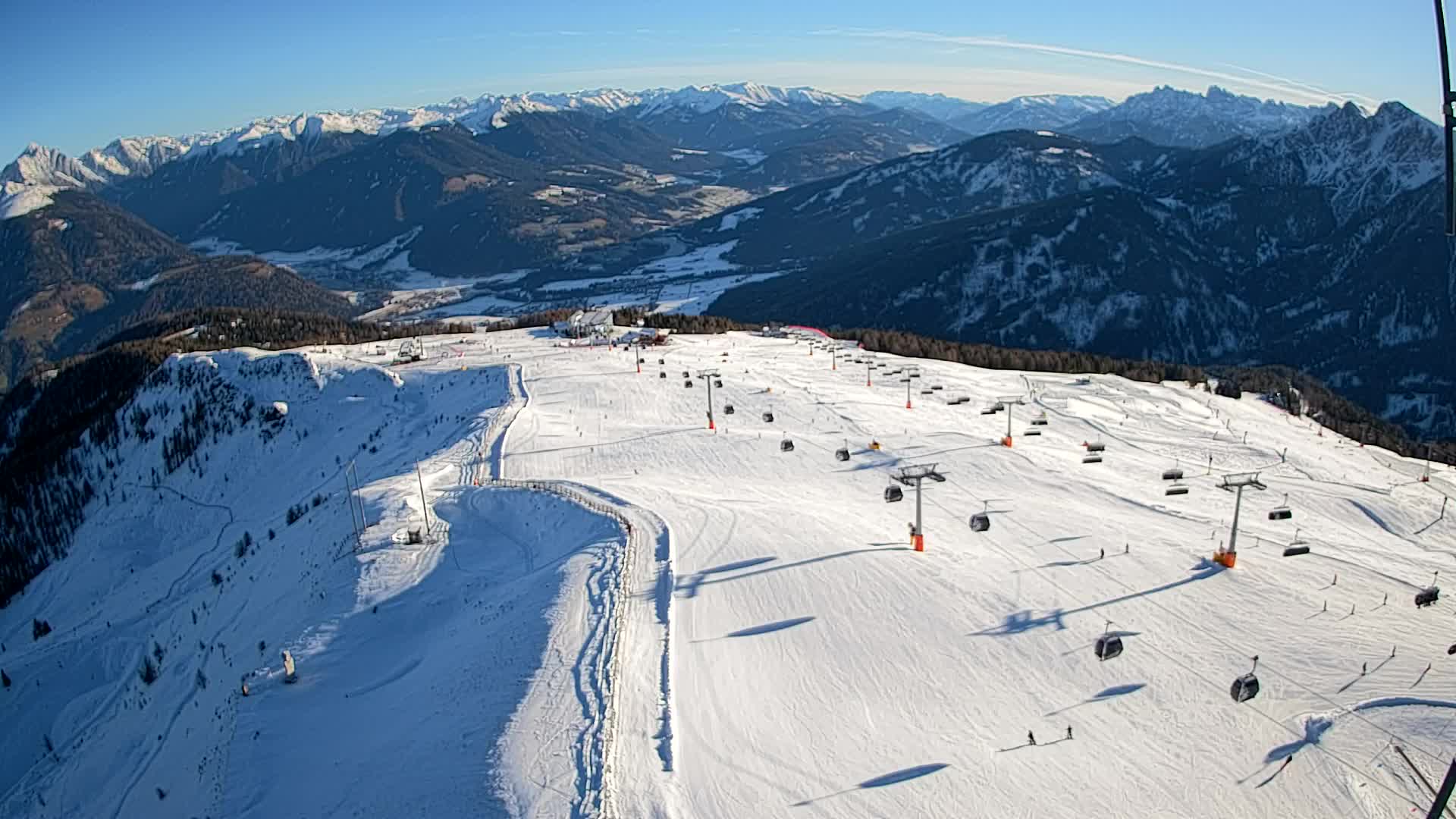 Kronplatz-Gipfel | Blick nach Olang – Valdaora