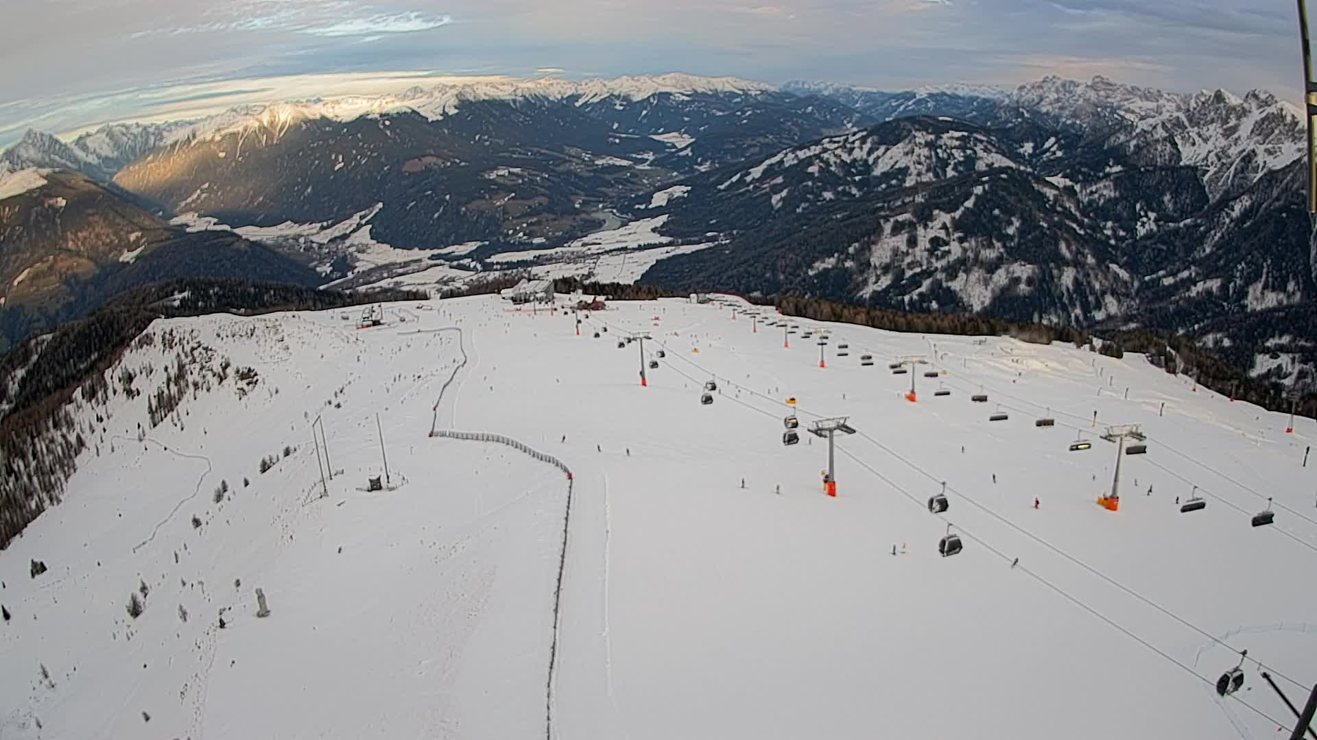 Kronplatz-Gipfel | Blick nach Olang – Valdaora
