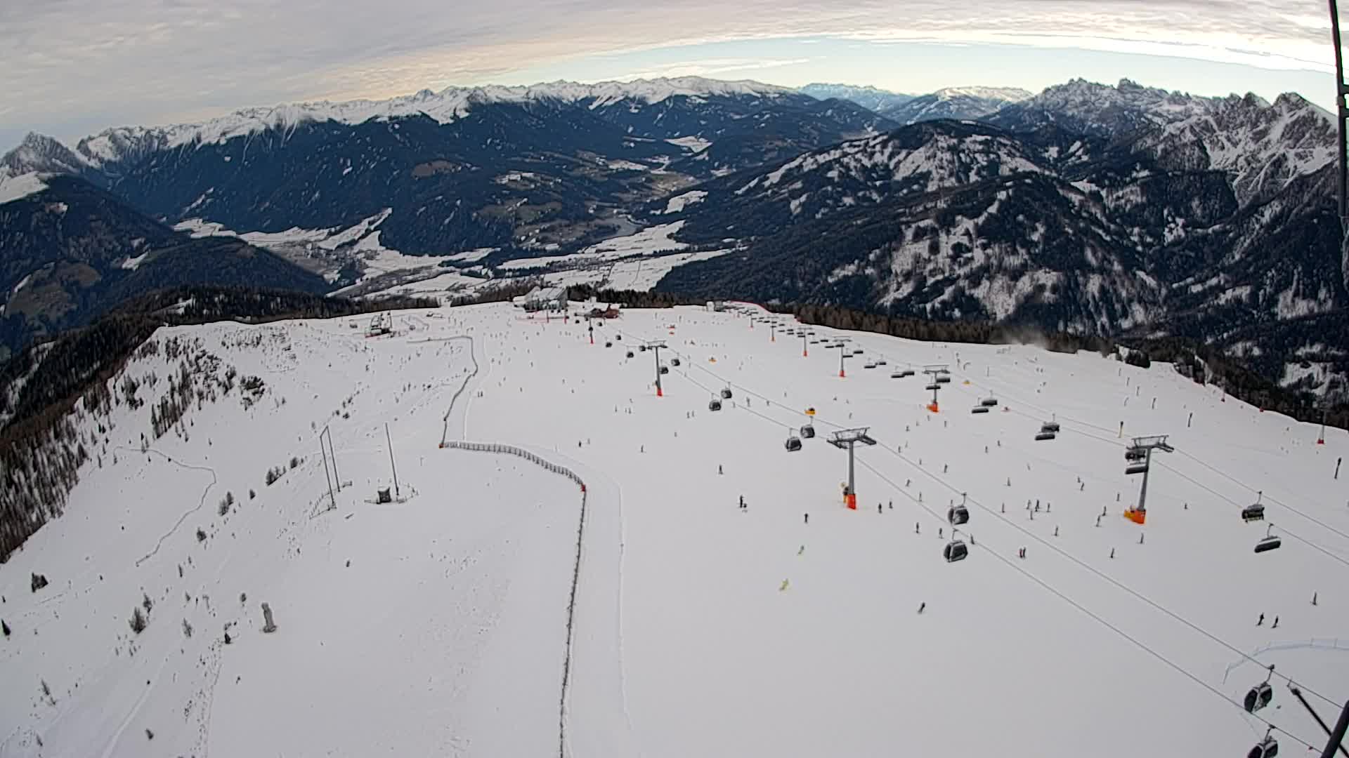 Kronplatz-Gipfel | Blick nach Olang – Valdaora