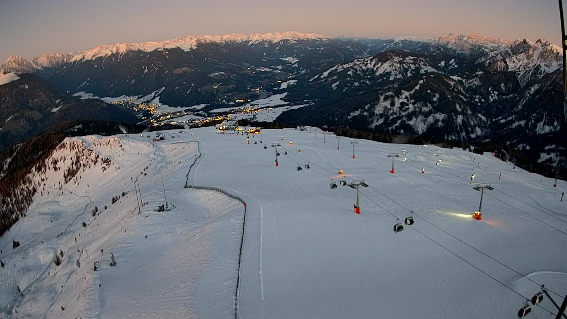 Kronplatz-Gipfel | Blick nach Olang – Valdaora