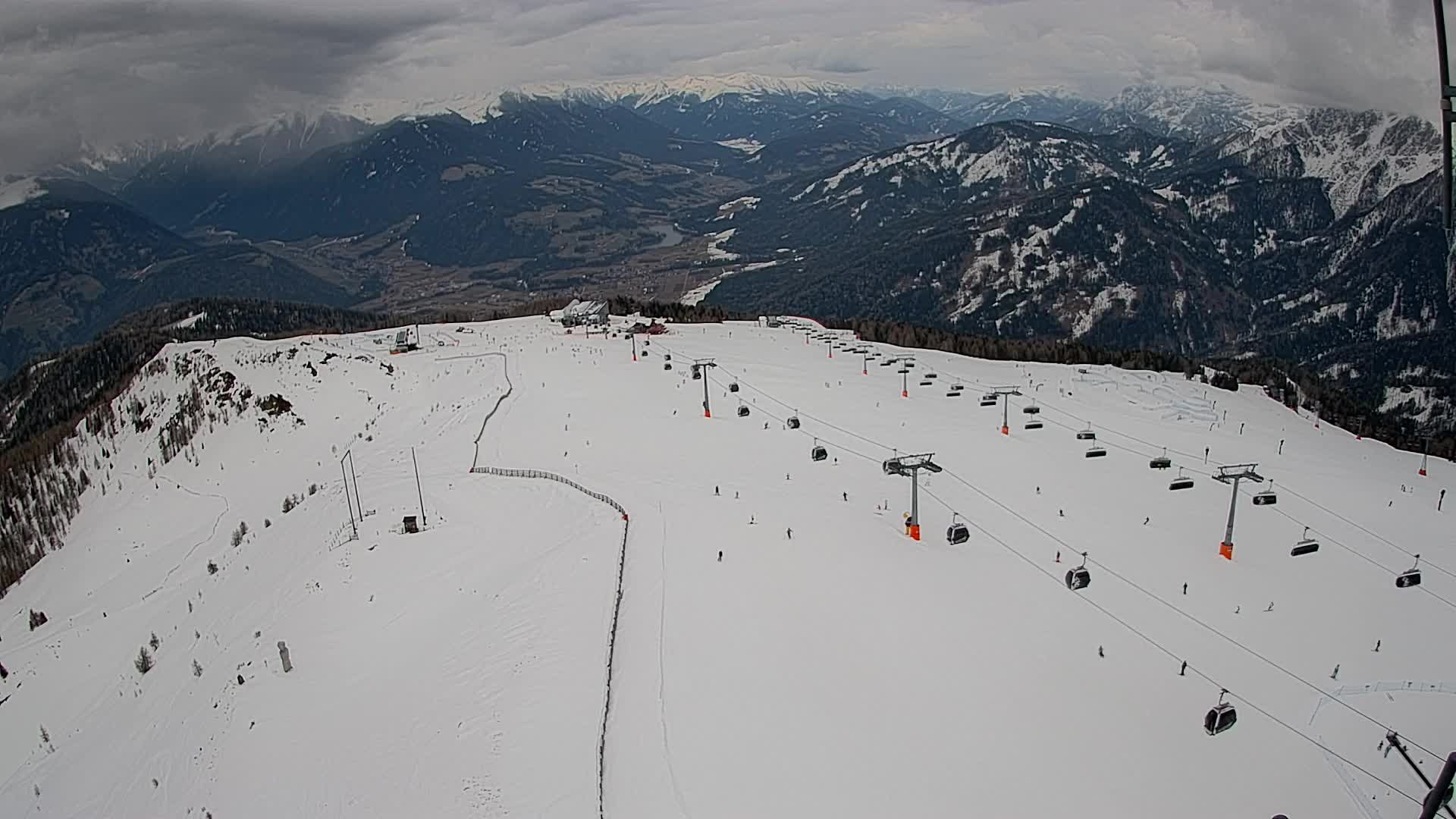 Kronplatz-Gipfel | Blick nach Olang – Valdaora