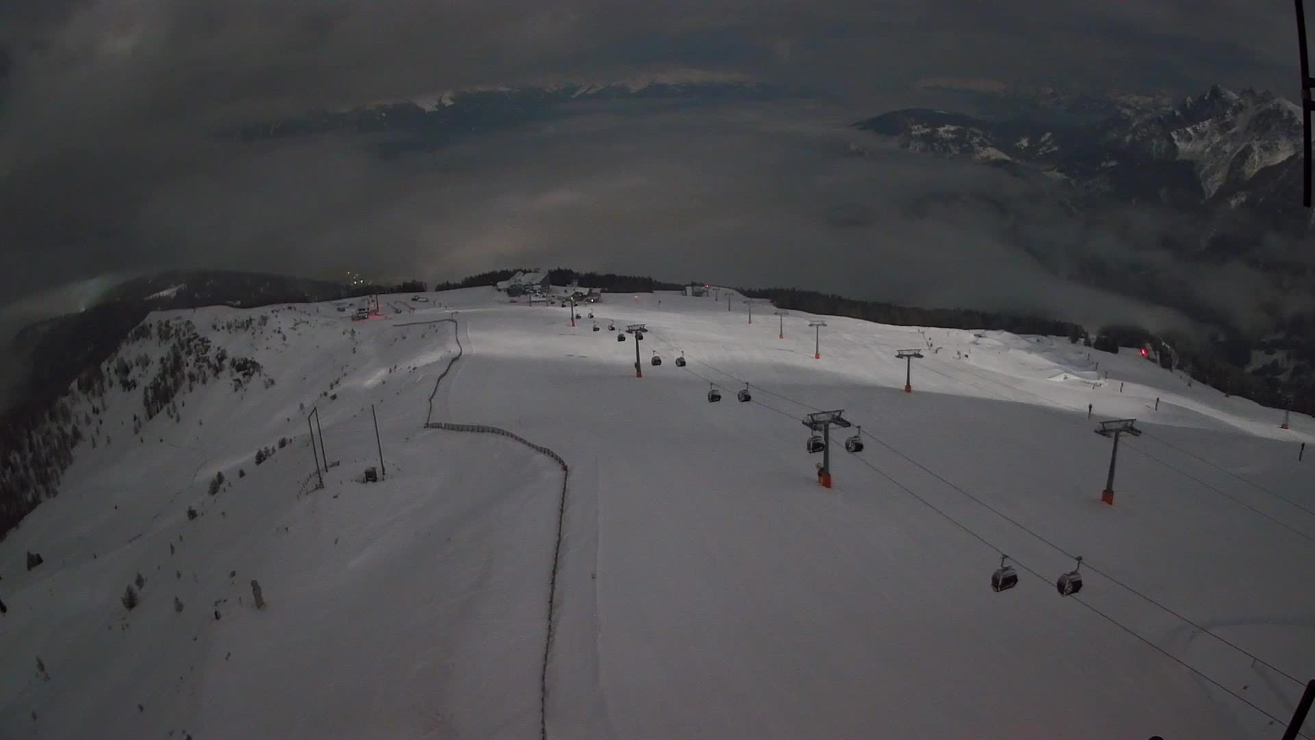 Kronplatz-Gipfel | Blick nach Olang – Valdaora