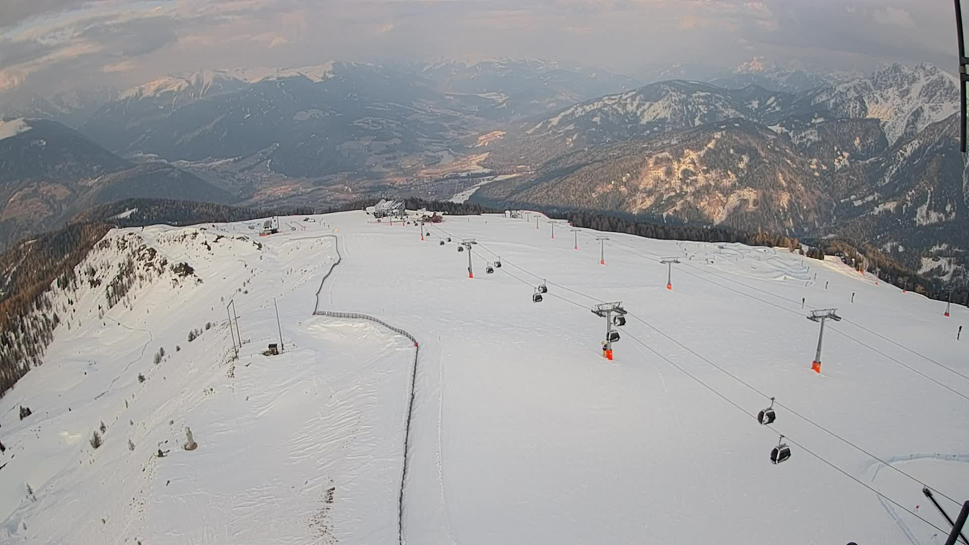 Kronplatz-Gipfel | Blick nach Olang – Valdaora
