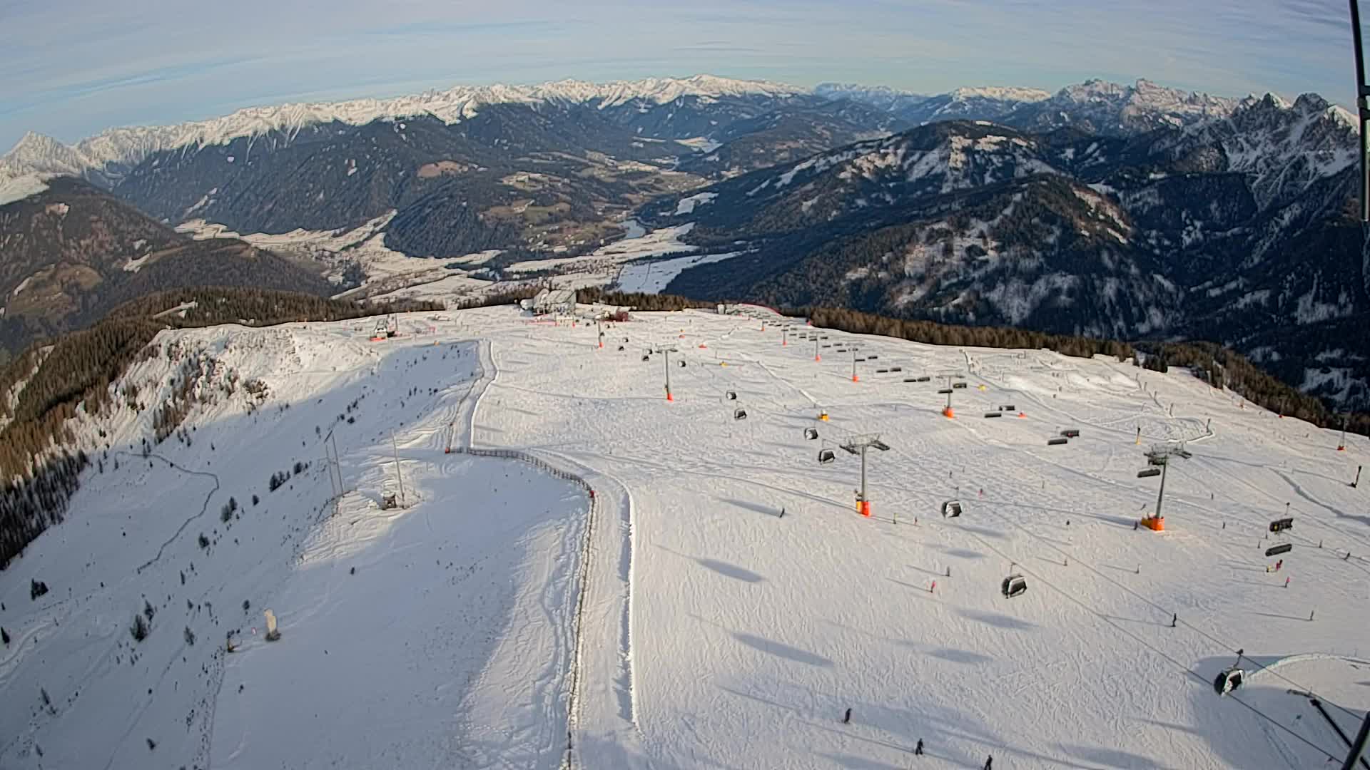 Kronplatz-Gipfel | Blick nach Olang – Valdaora