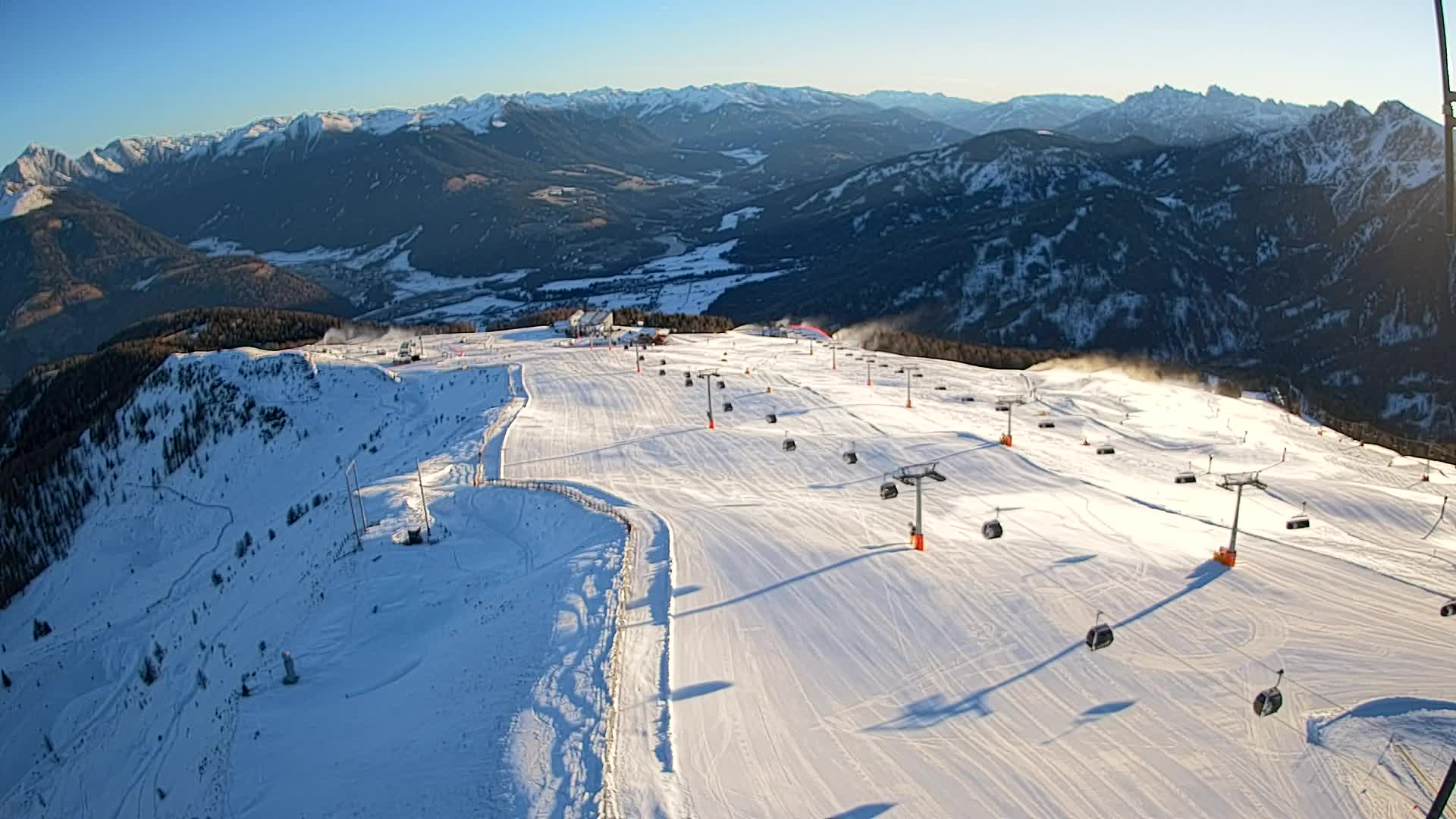 Kronplatz-Gipfel | Blick nach Olang – Valdaora
