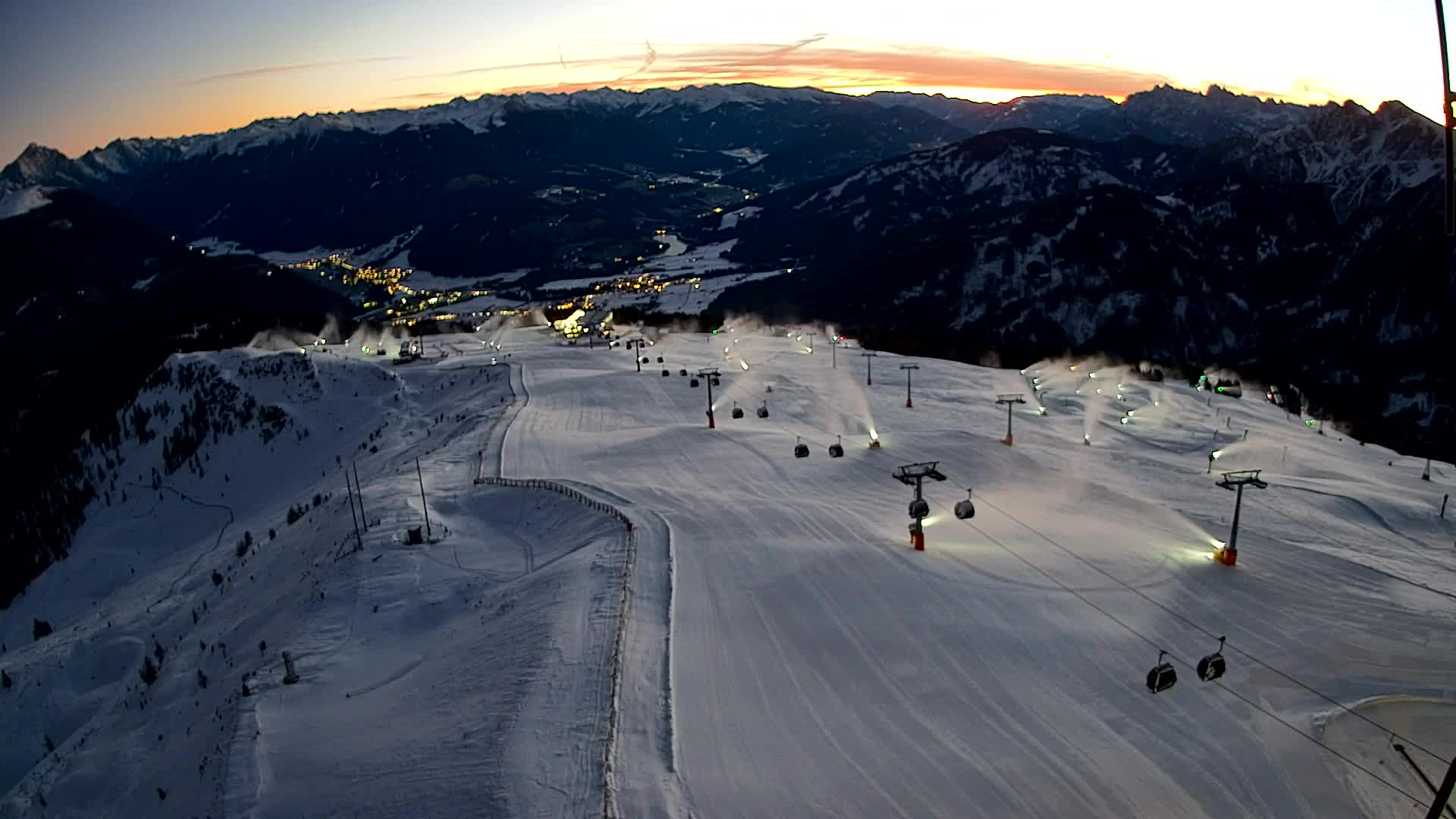 Kronplatz-Gipfel | Blick nach Olang – Valdaora