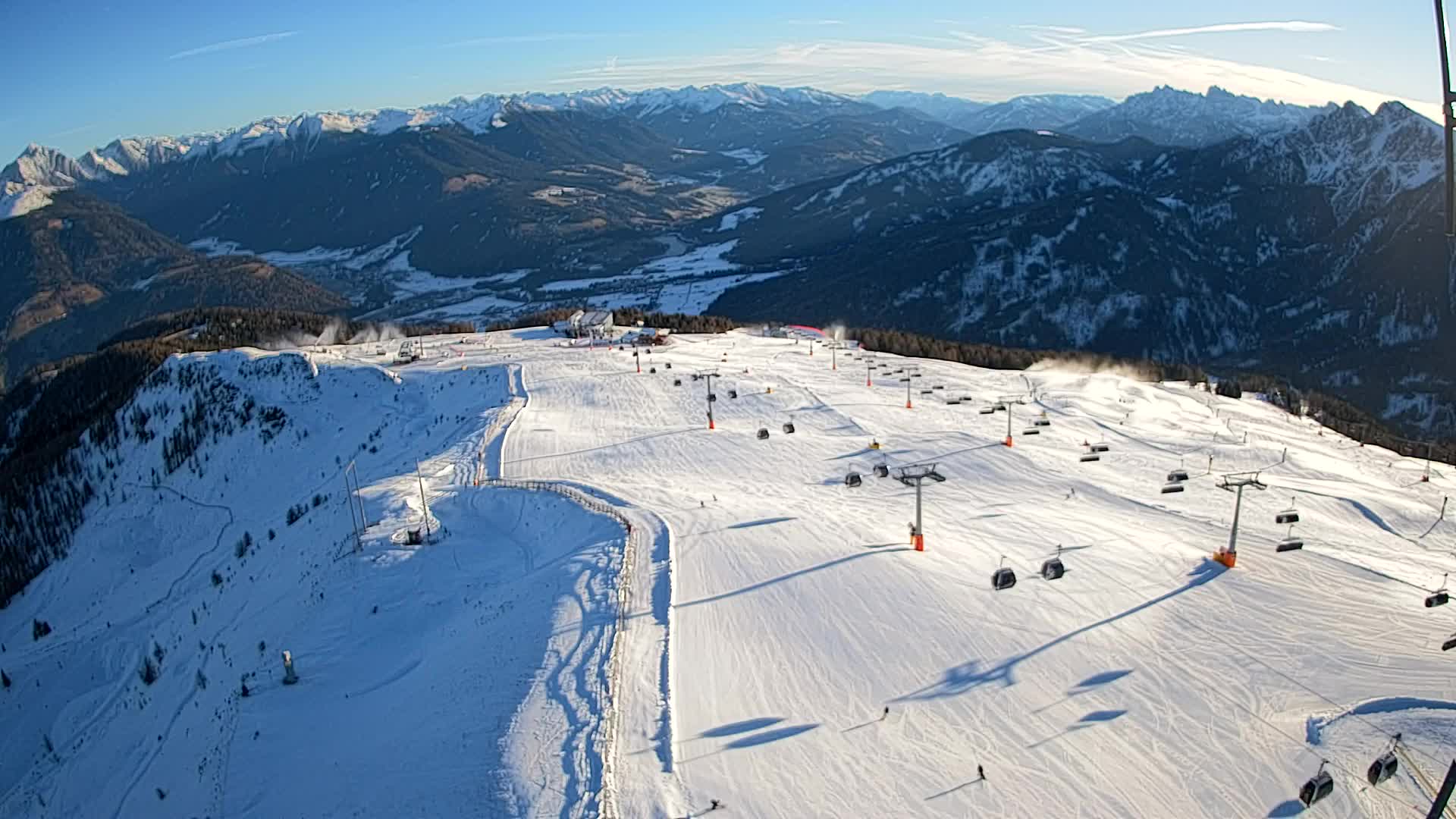 Kronplatz-Gipfel | Blick nach Olang – Valdaora