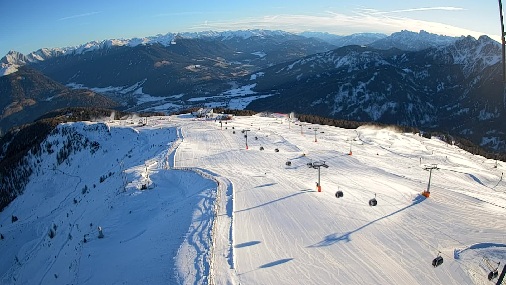 Kronplatz-Gipfel | Blick nach Olang – Valdaora