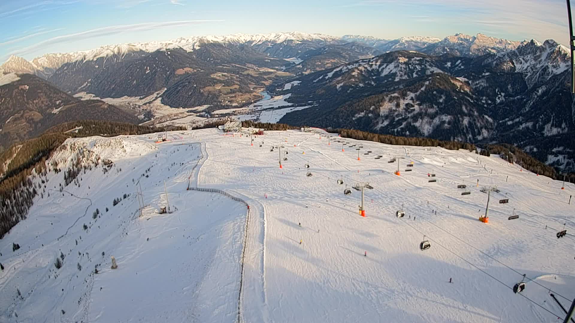 Kronplatz-Gipfel | Blick nach Olang – Valdaora