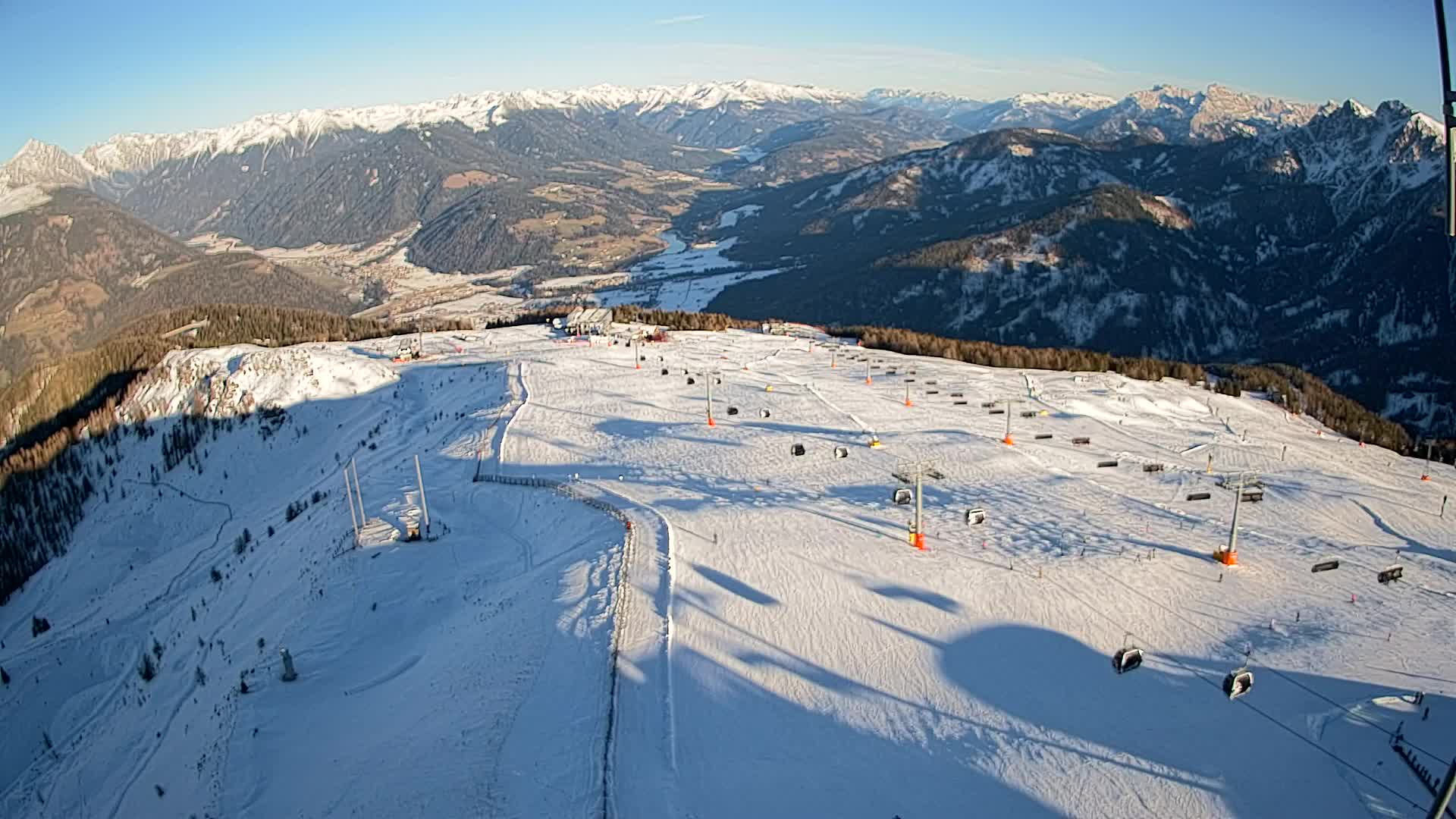 Kronplatz-Gipfel | Blick nach Olang – Valdaora