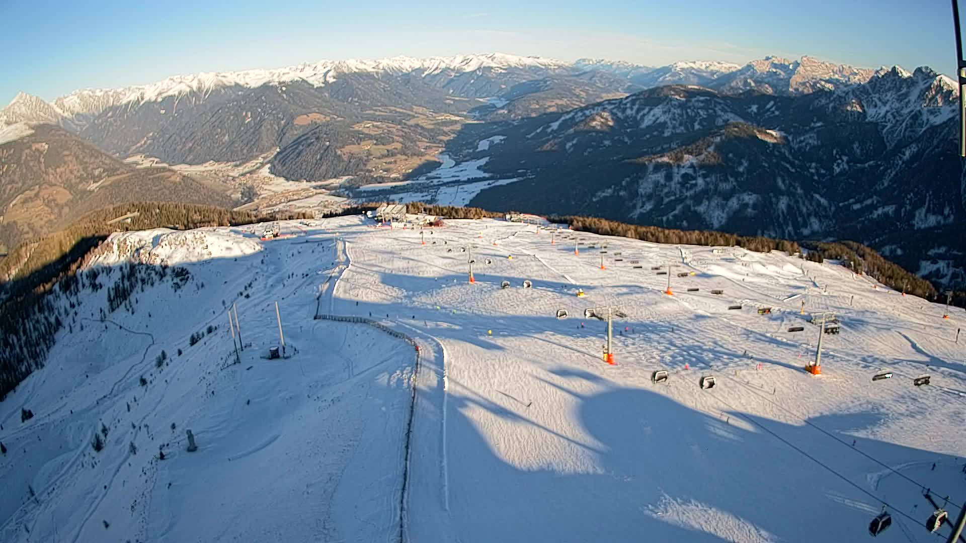 Kronplatz-Gipfel | Blick nach Olang – Valdaora