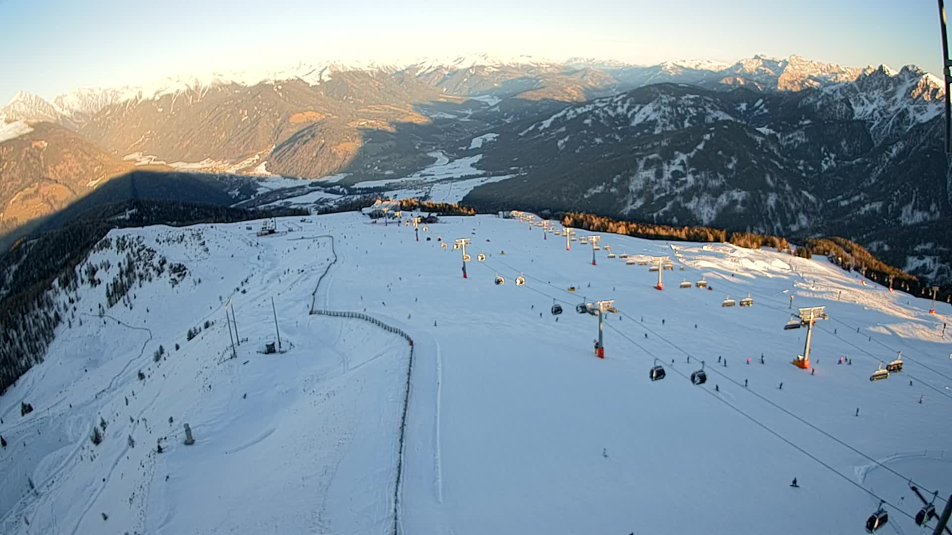 Kronplatz-Gipfel | Blick nach Olang – Valdaora