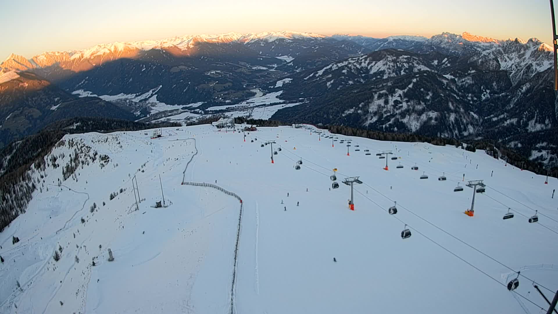 Kronplatz-Gipfel | Blick nach Olang – Valdaora
