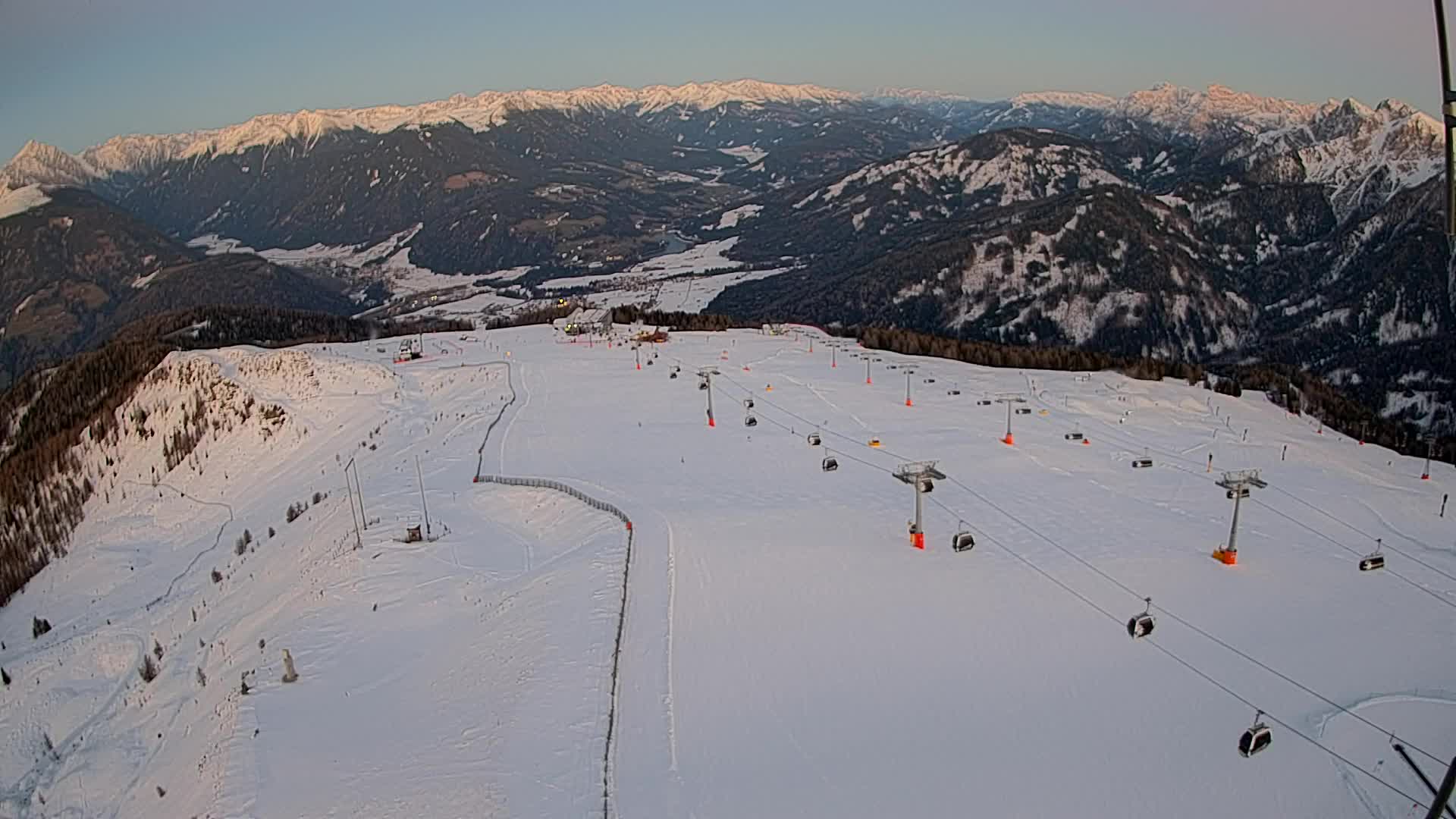Kronplatz-Gipfel | Blick nach Olang – Valdaora