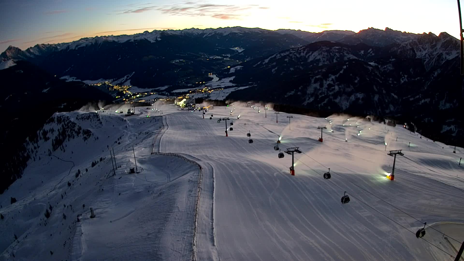 Kronplatz-Gipfel | Blick nach Olang – Valdaora