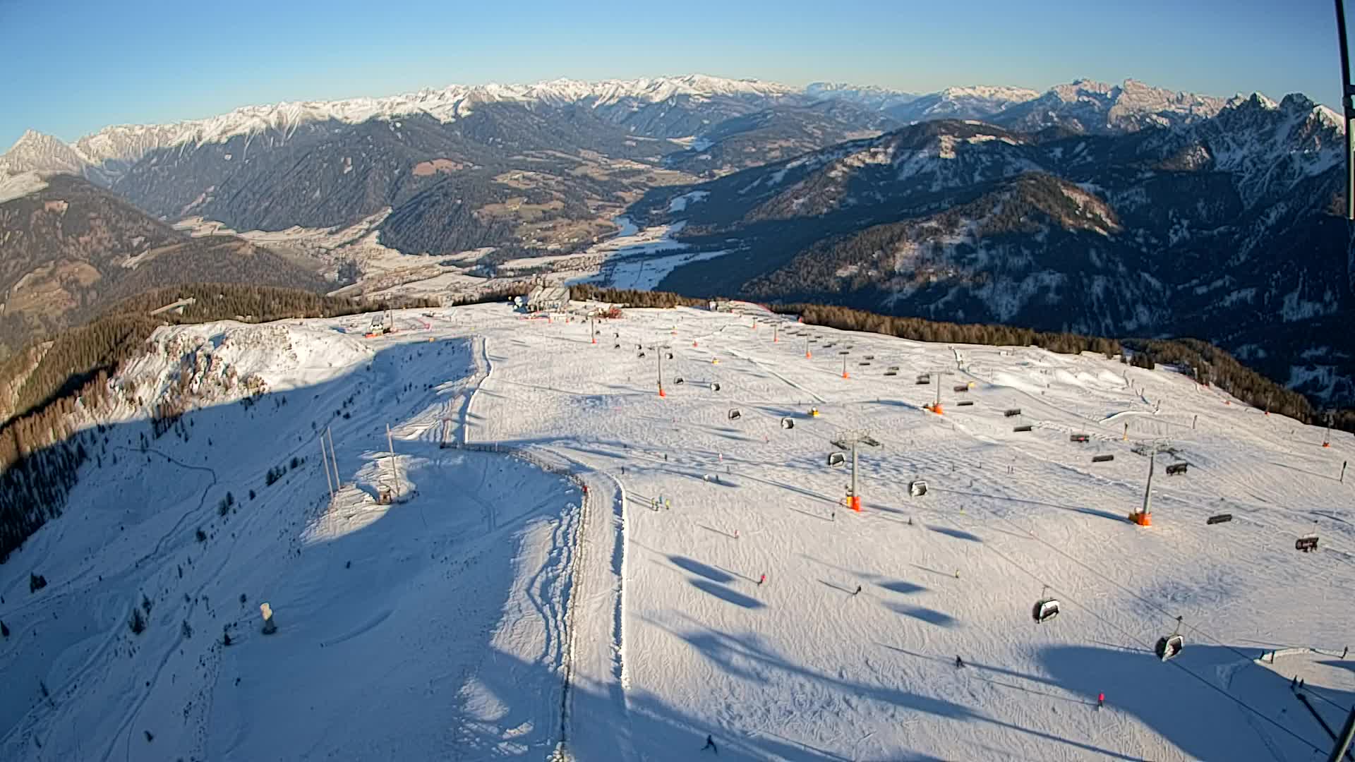 Kronplatz-Gipfel | Blick nach Olang – Valdaora
