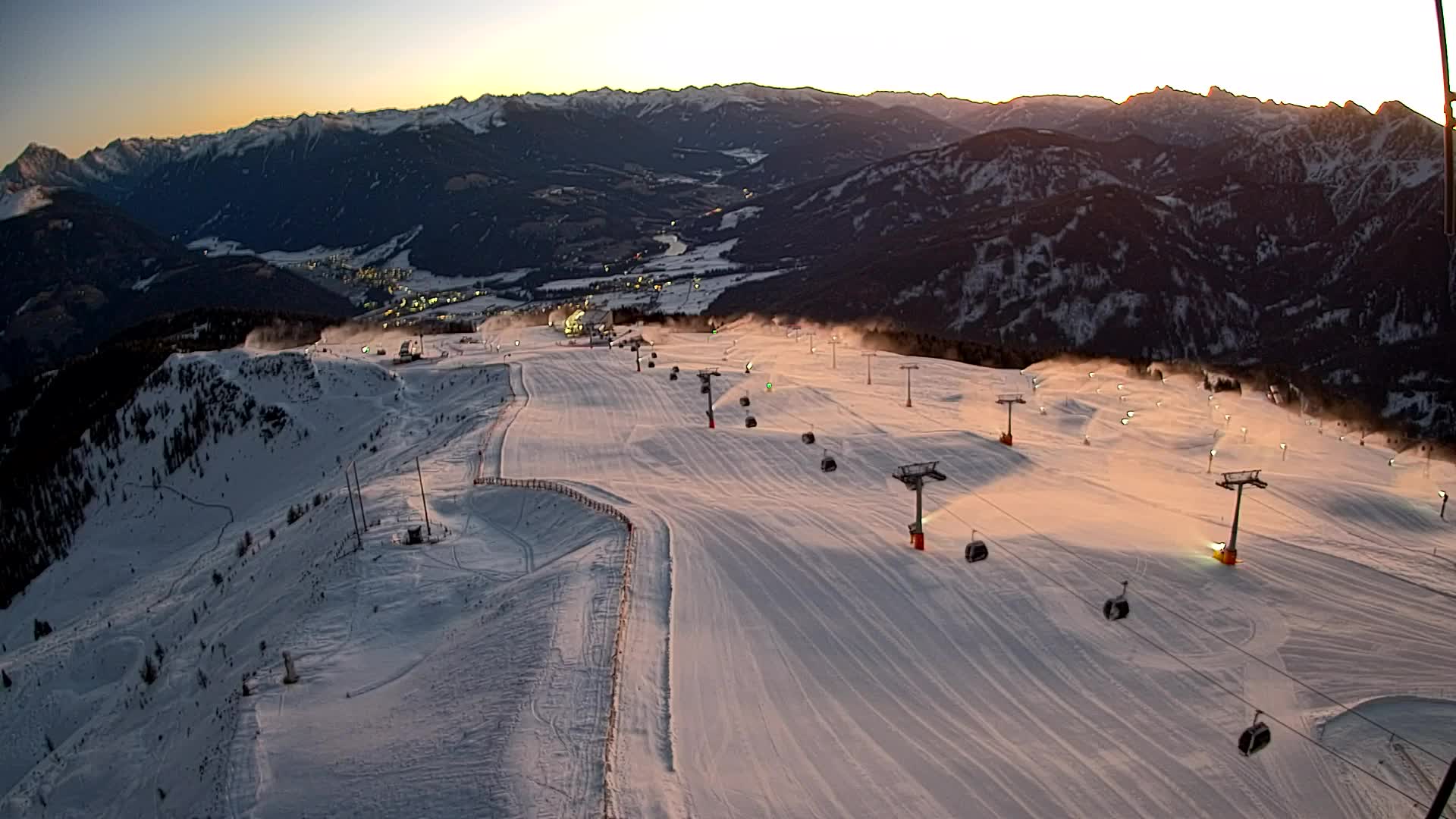 Kronplatz-Gipfel | Blick nach Olang – Valdaora