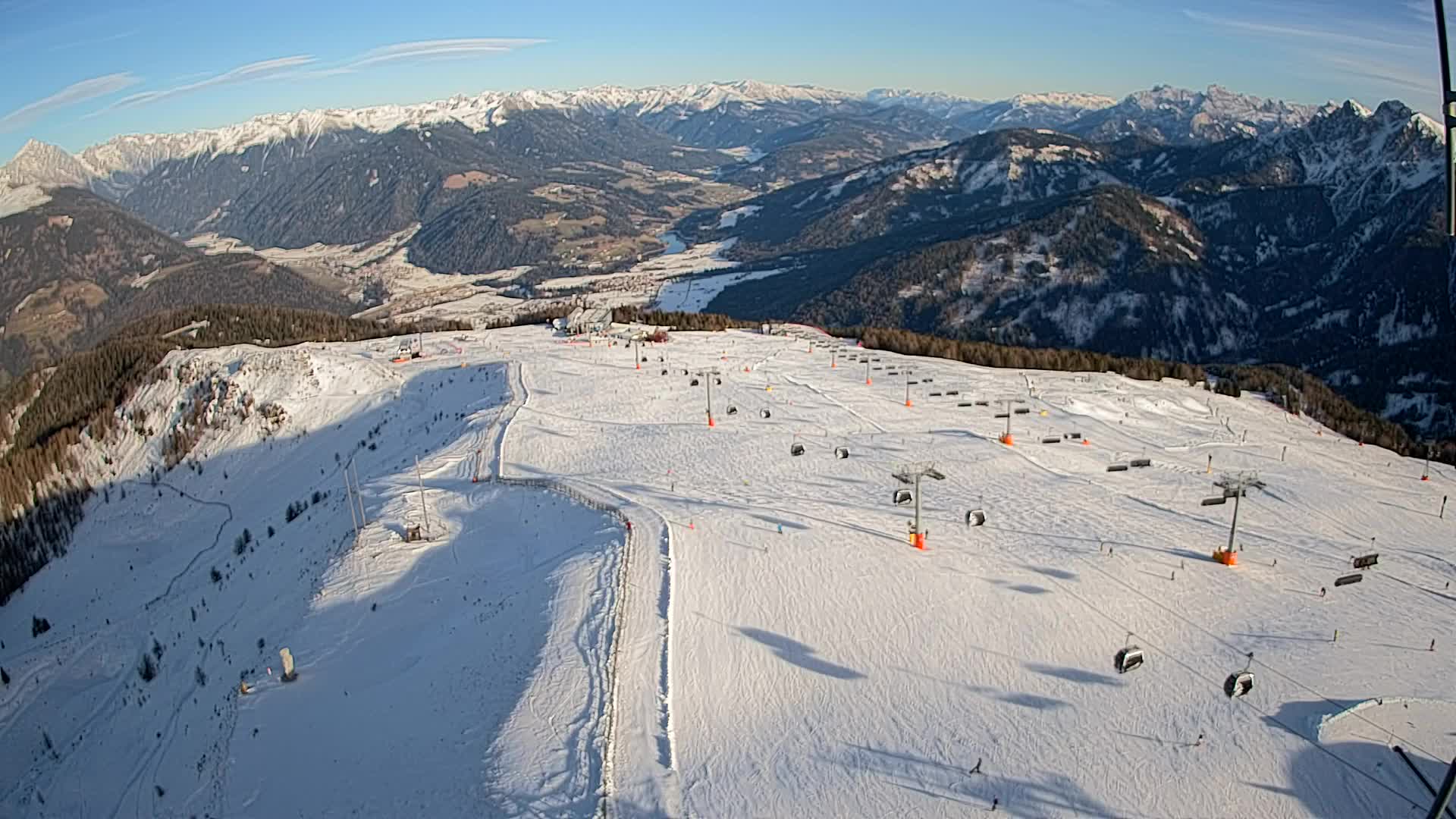 Kronplatz-Gipfel | Blick nach Olang – Valdaora