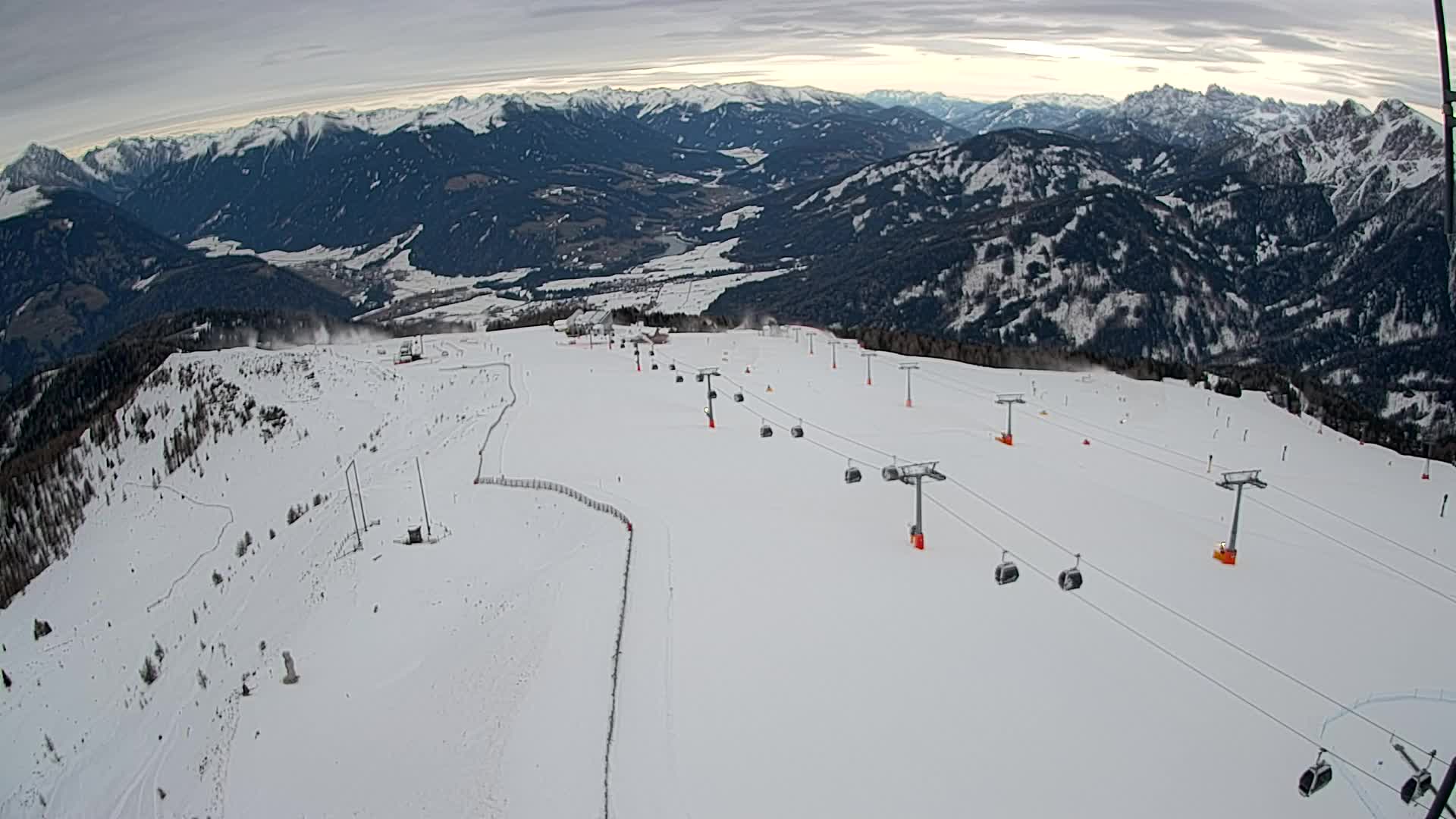 Kronplatz-Gipfel | Blick nach Olang – Valdaora